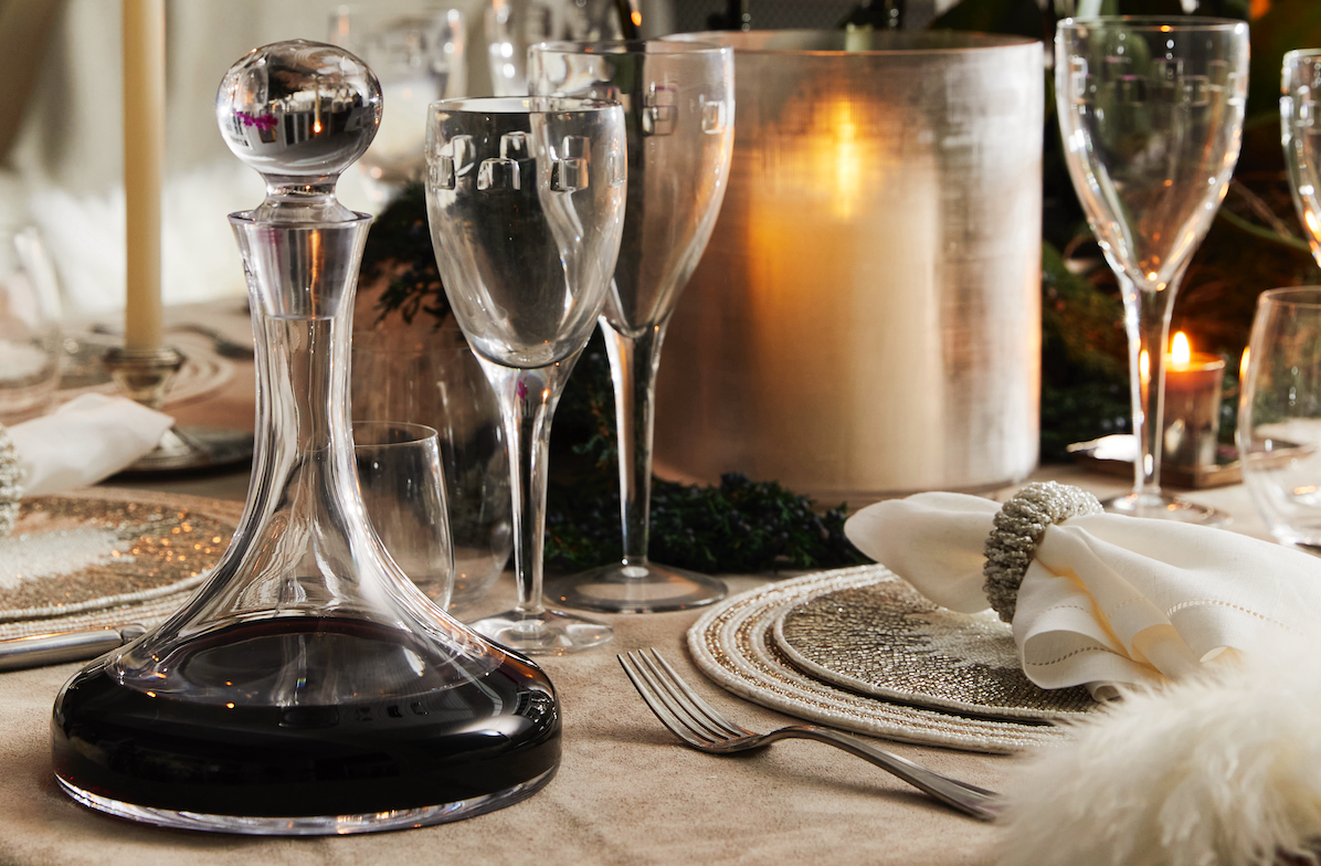 a festive holiday table