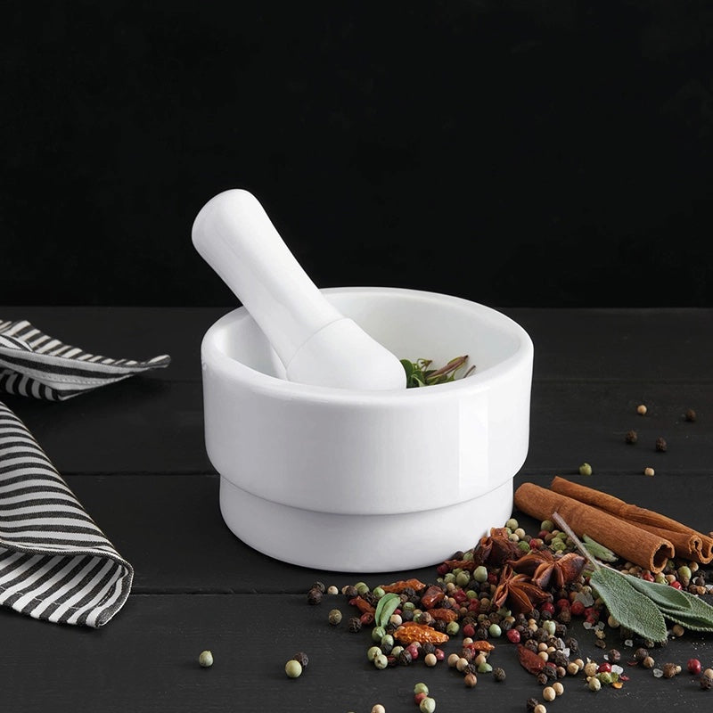 250°C/485°F Porcelain Mortar + Pestle