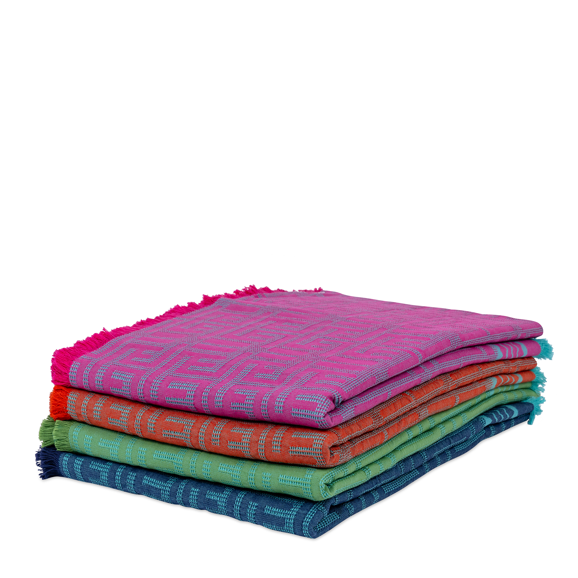 Kuba Beach Mat - Clementine + Turquoise