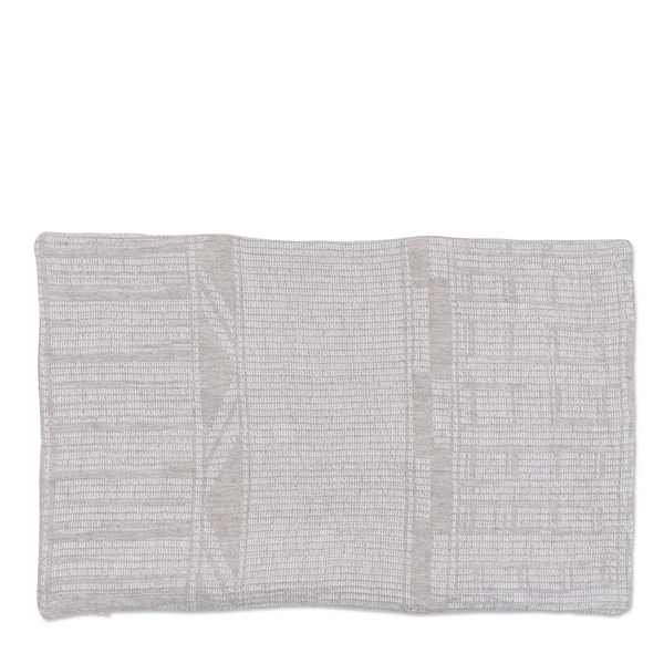 Bogolan Cushion Cover - Linen White Sand