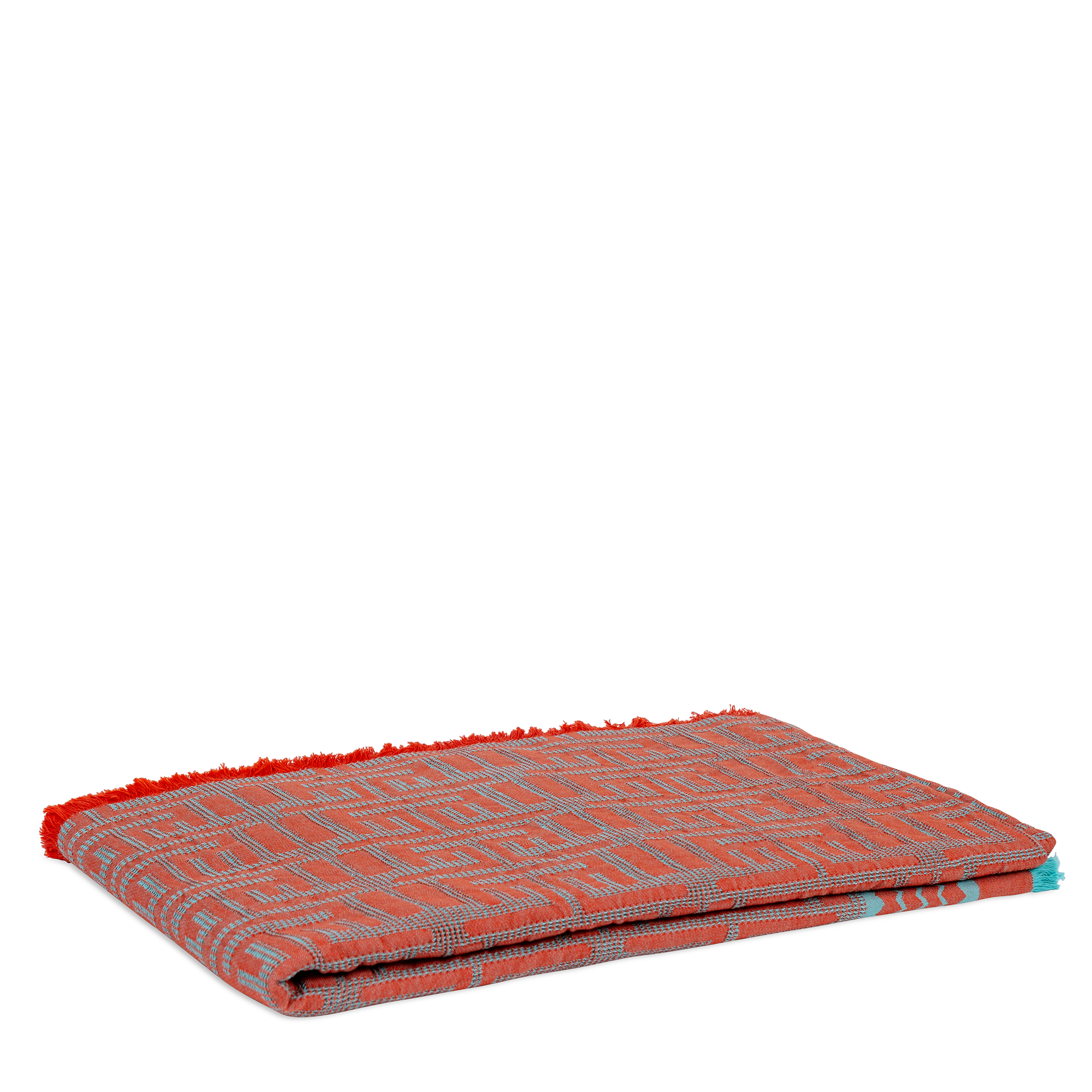 Kuba Beach Mat - Clementine + Turquoise