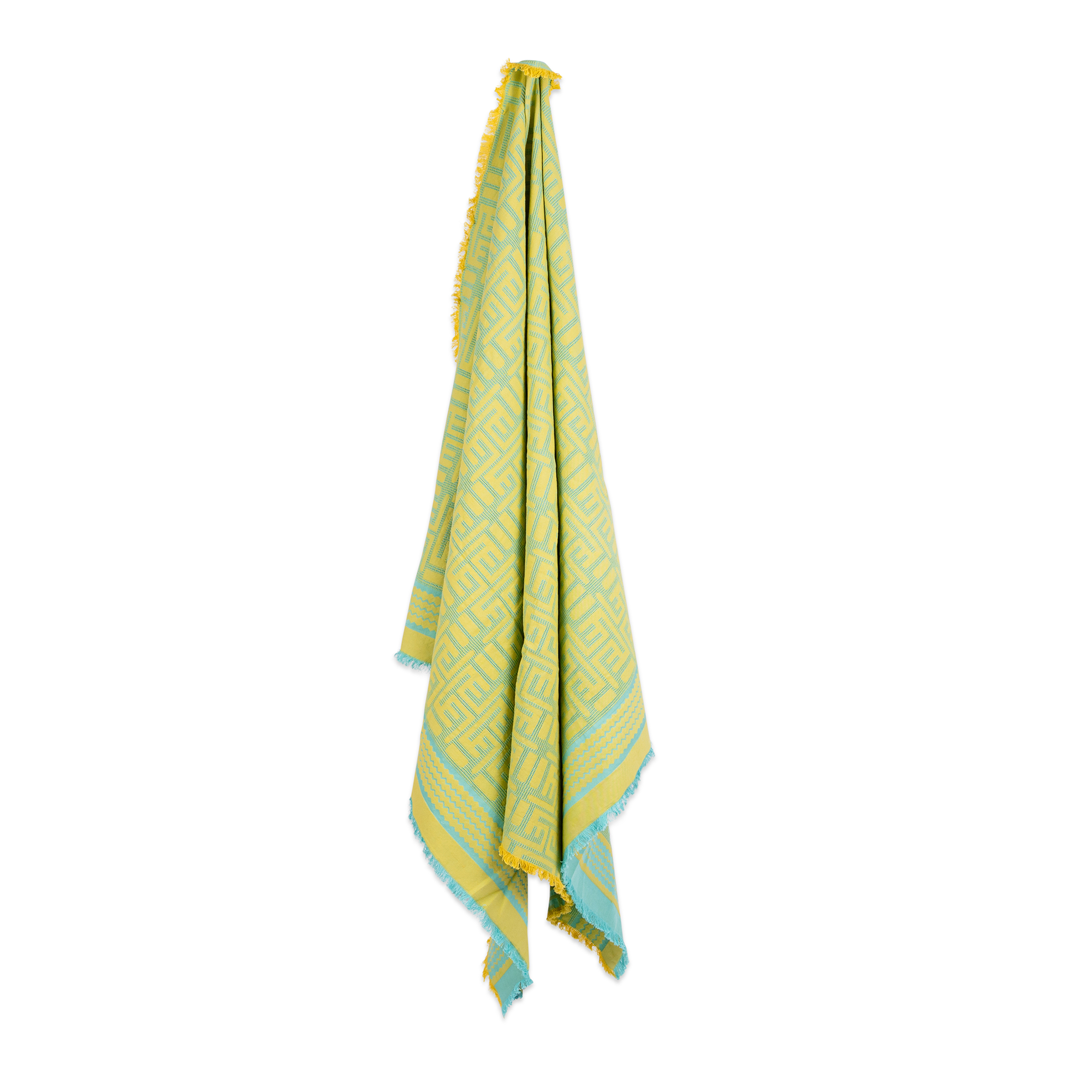 Kuba Beach Mat - Yellow + Turquoise