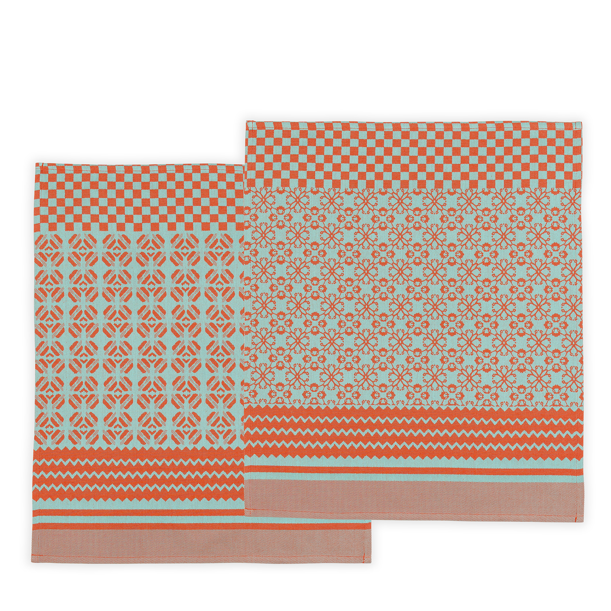 Penta Tea Towel - Floral Coral