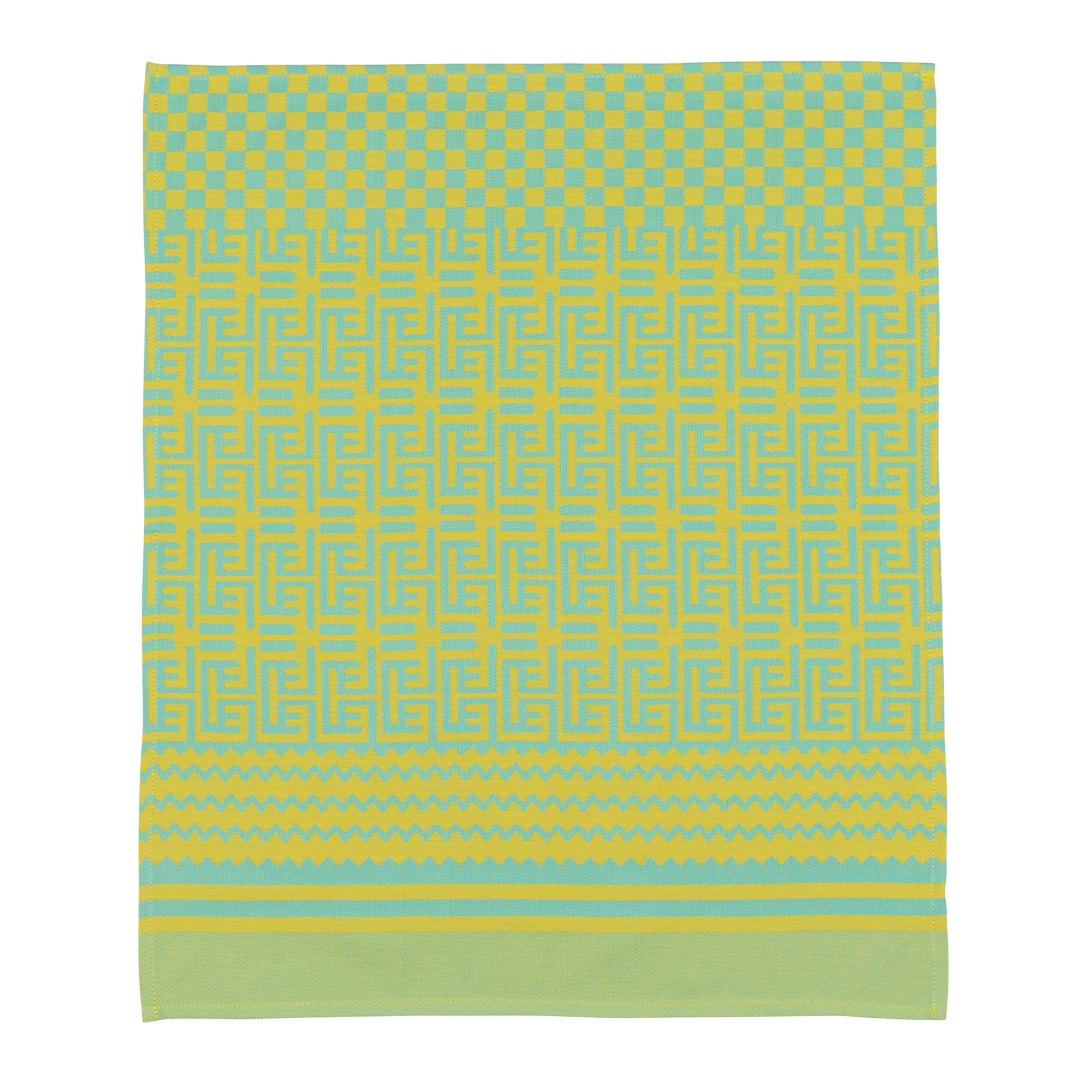 Penta Tea Towel - Geometric Lemon