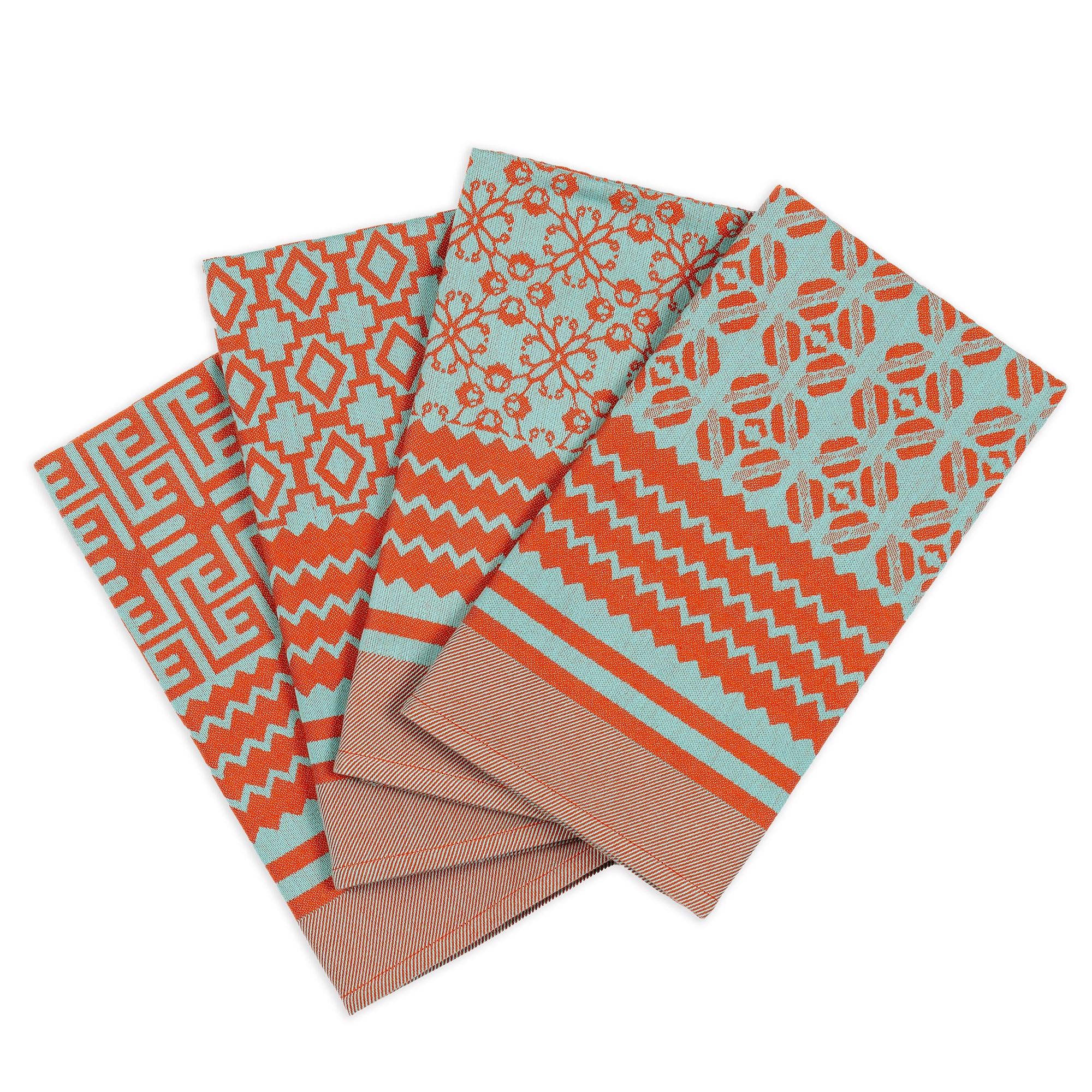 Penta Tea Towel - Floral Coral