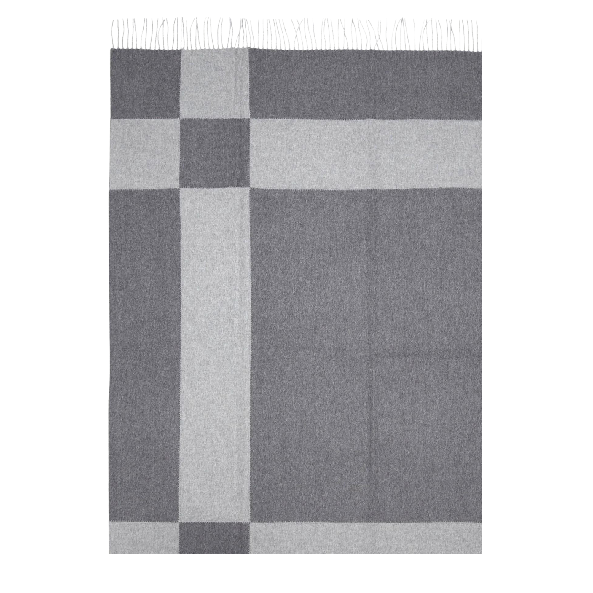 Sherk Suture Throw - Charcoal + Gray