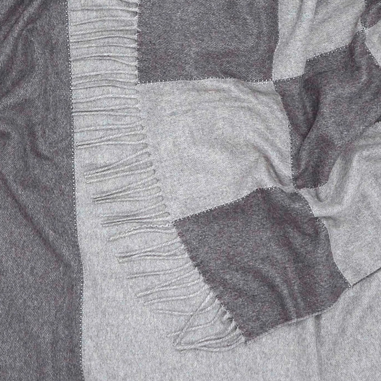 Sherk Suture Throw - Charcoal + Gray