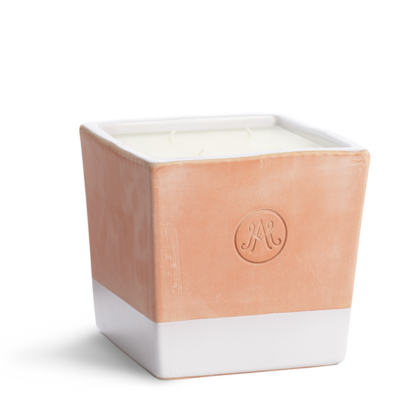 Terracotta Outdoor Candle - Lys Magicus White (IX)
