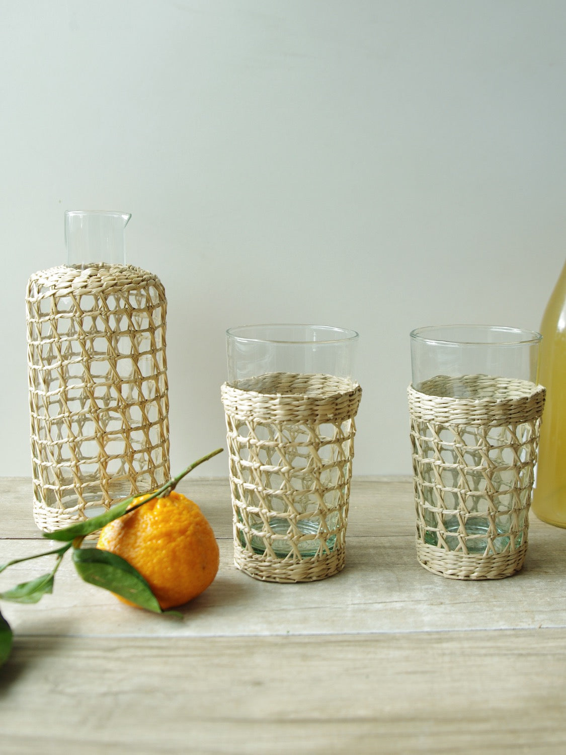 Seagrass Cage Carafe - Large