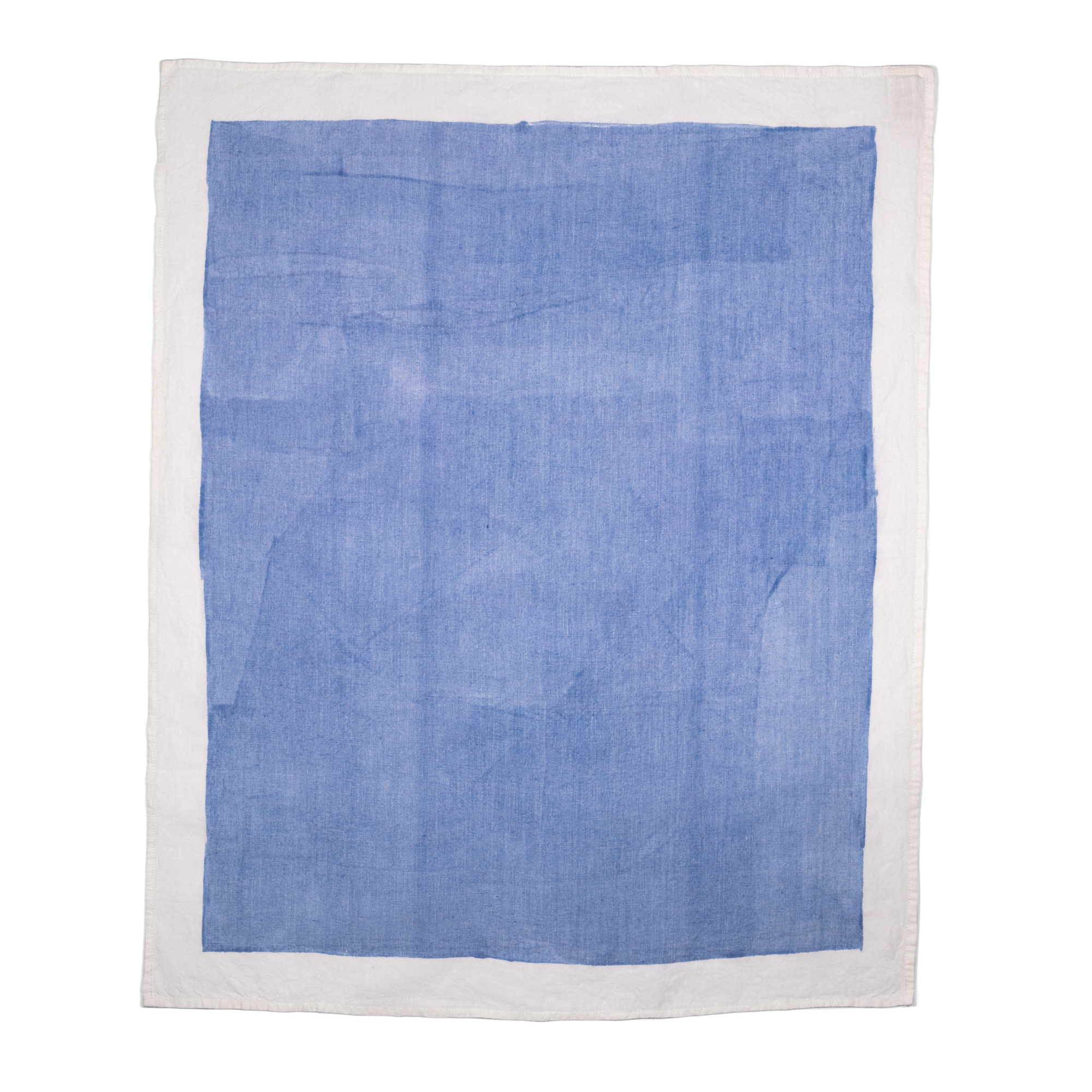 Painted Tea Towel - Light Blue
