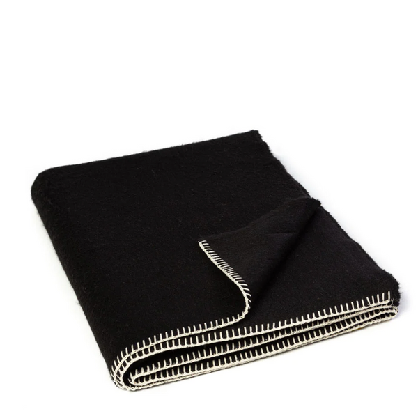 Siempre Oversized Recycled Throw - Black