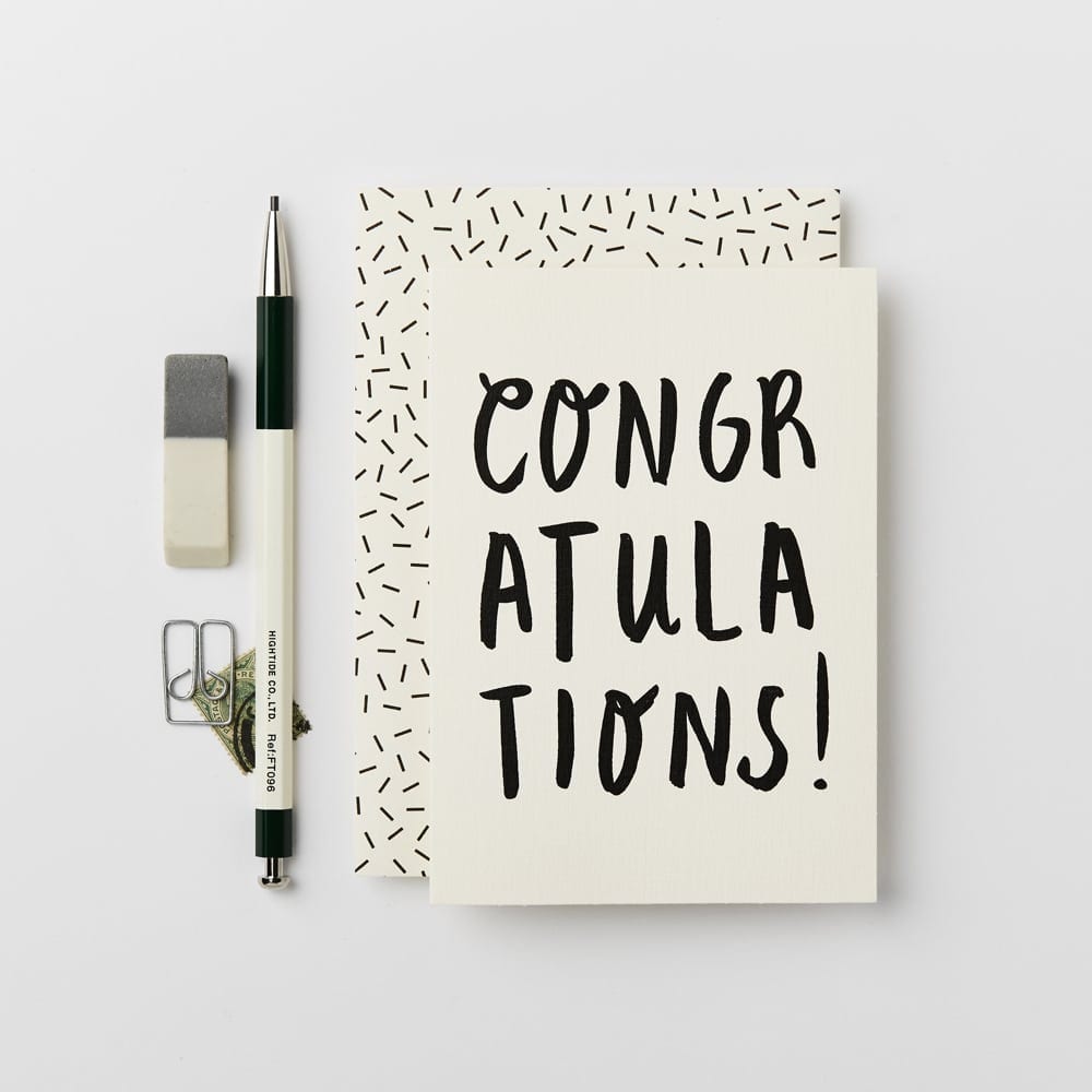 Congratulations Bold Card