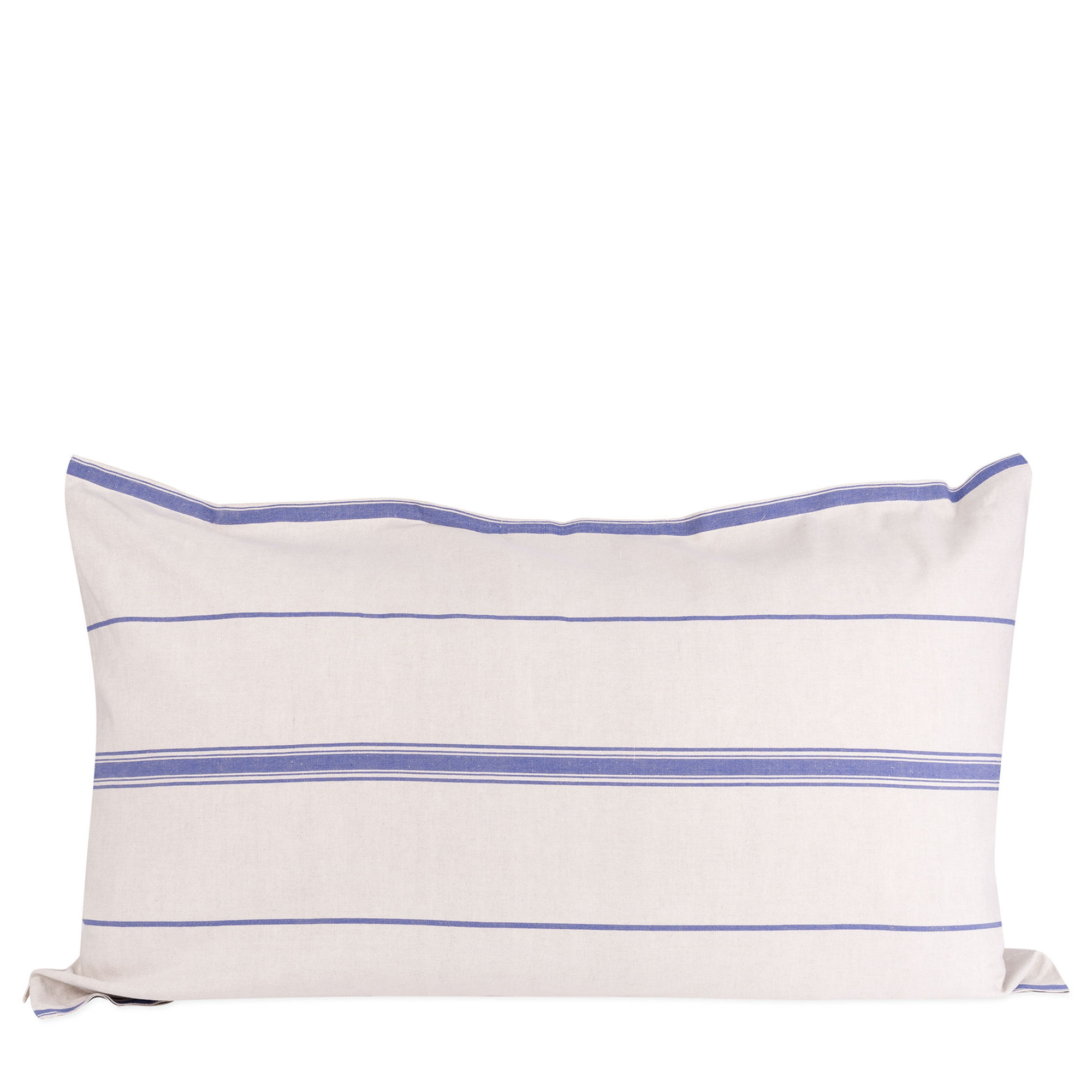 Lisburn Cotton + Linen Lumbar Cushion Cover - Blue