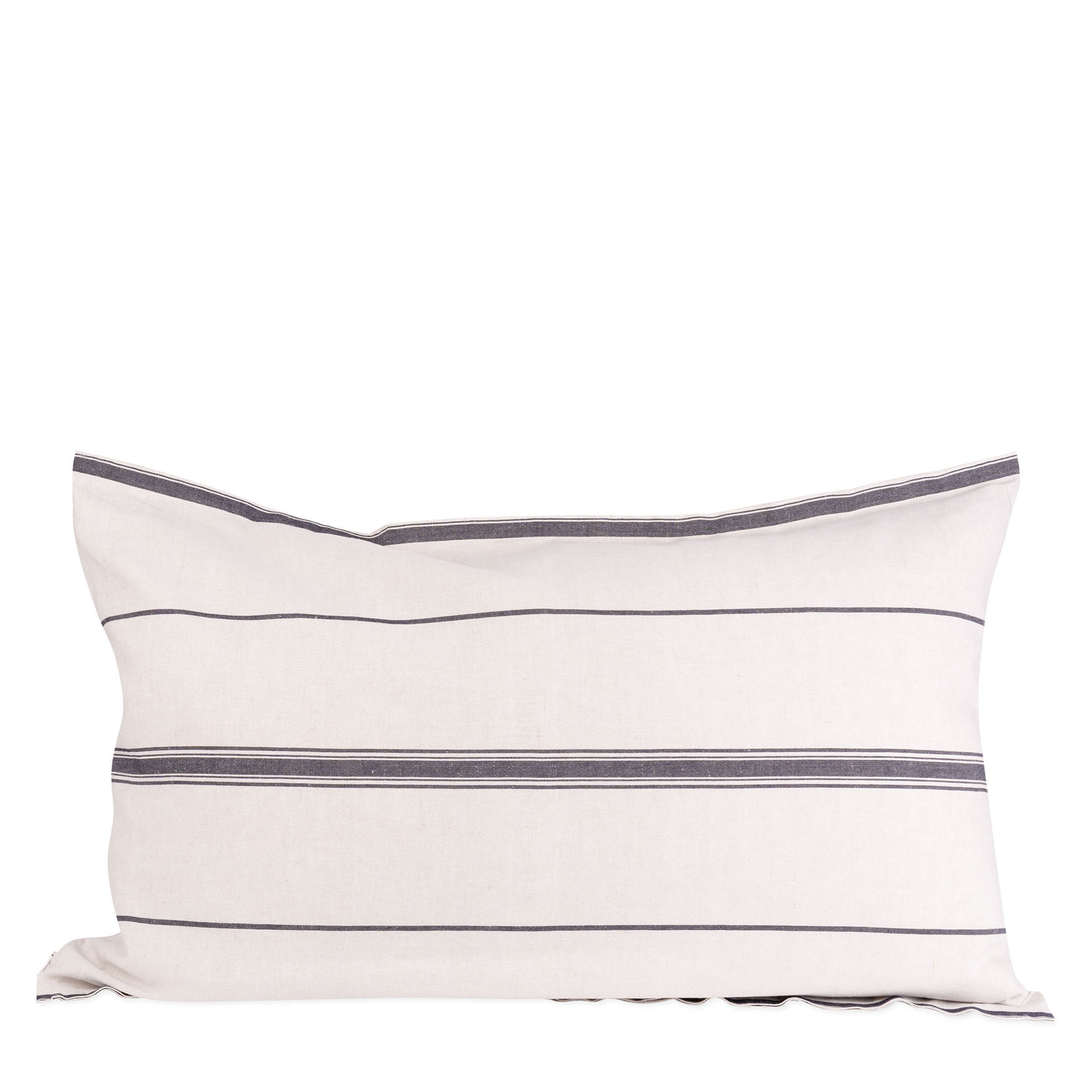 Lisburn Cotton + Linen Lumbar Cushion Cover - French Navy