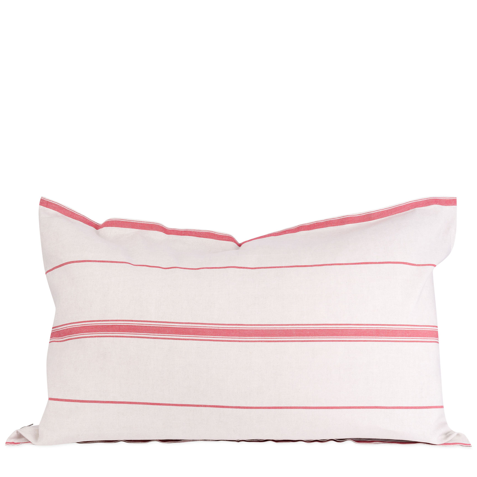 Lisburn Cotton + Linen Lumbar Cushion Cover - Ribbon Red
