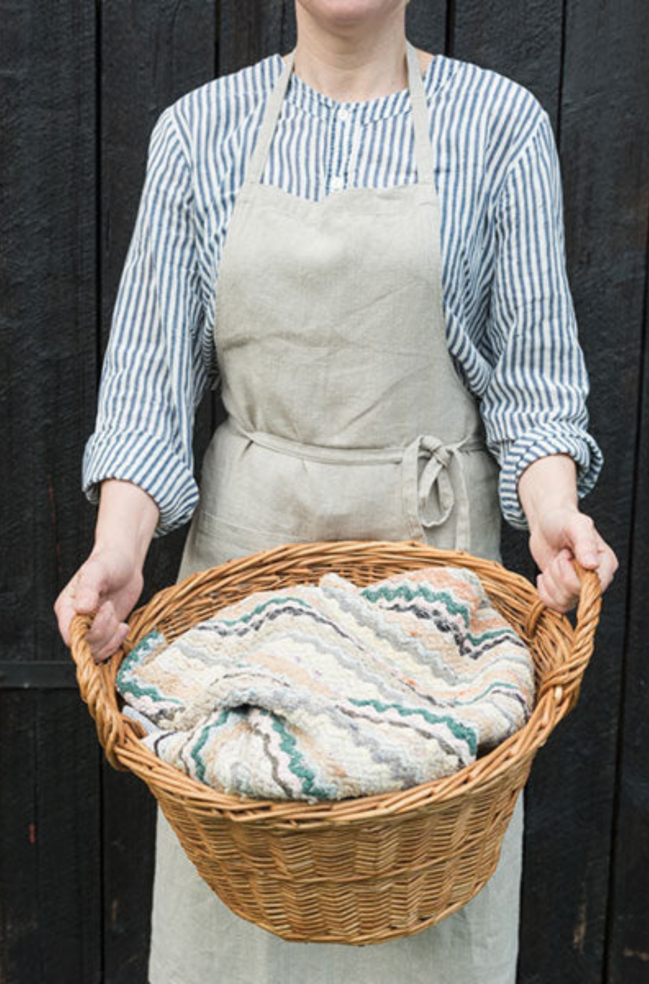 Linen Full-Length Apron - Natural