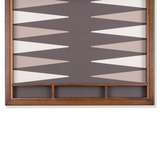 Leather Backgammon Case - Smoke Large
