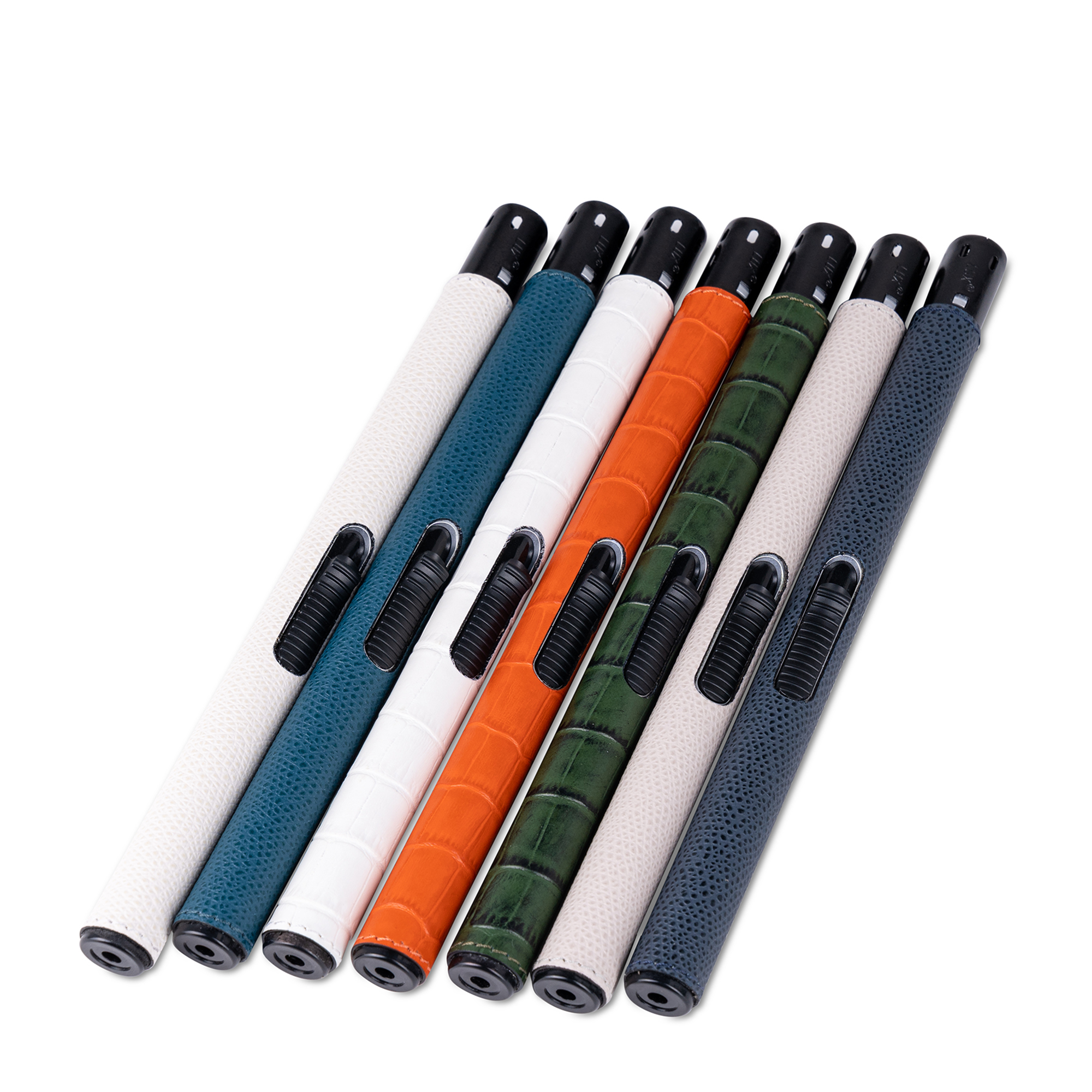 Leather-Wrapped Candle Lighter - Green Crocodile