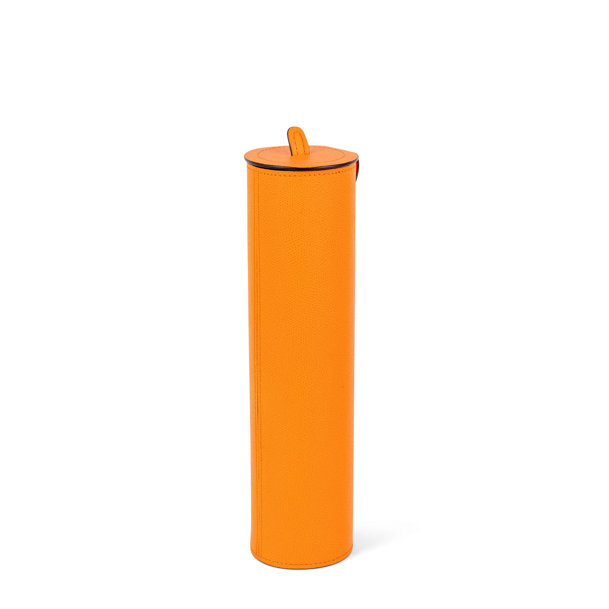 Prometeo Leather Giant Matches Holder - Orange Boar