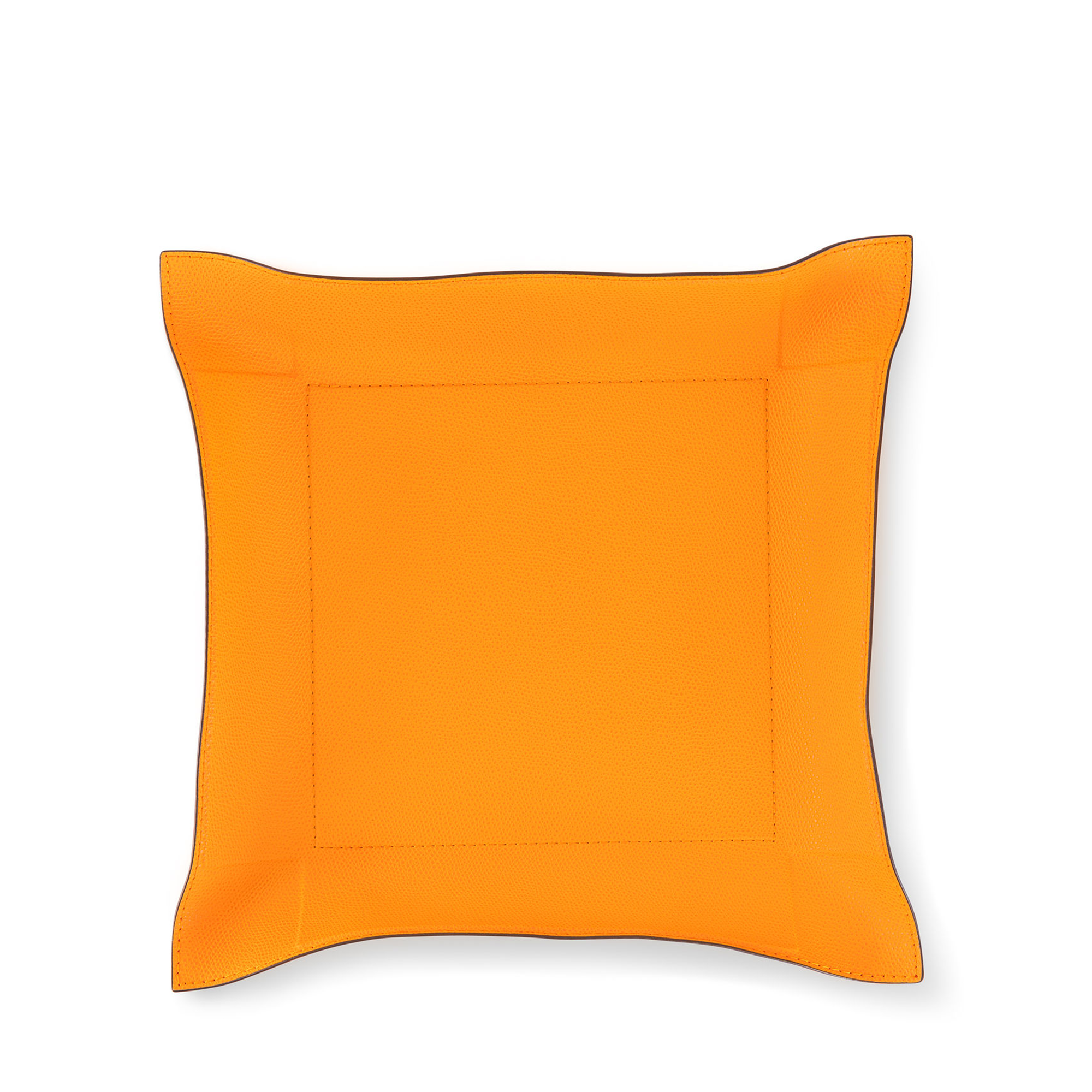 Jack Leather Valet Tray - Orange Boar Large