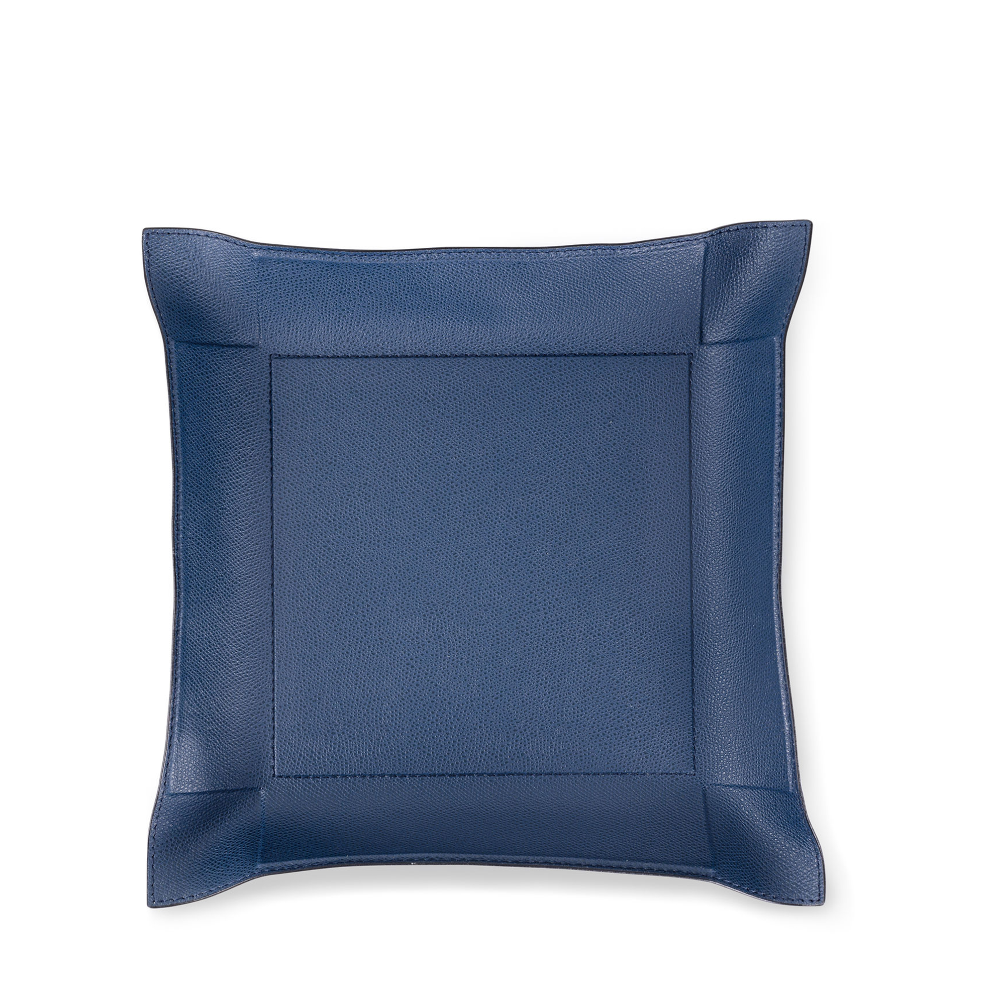 Jack Leather Valet Tray - Royal Blue Boar Large