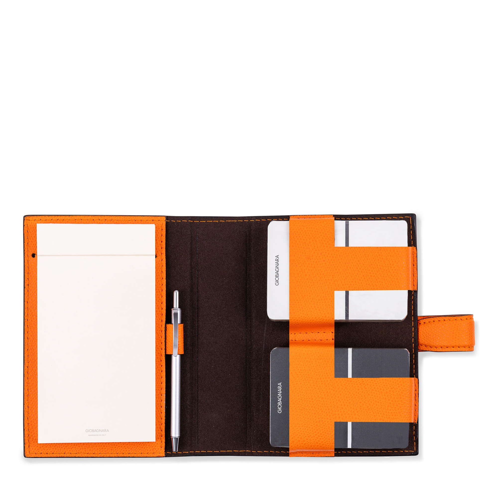 Jolly Leather Playing Card Holder - Orange Boar