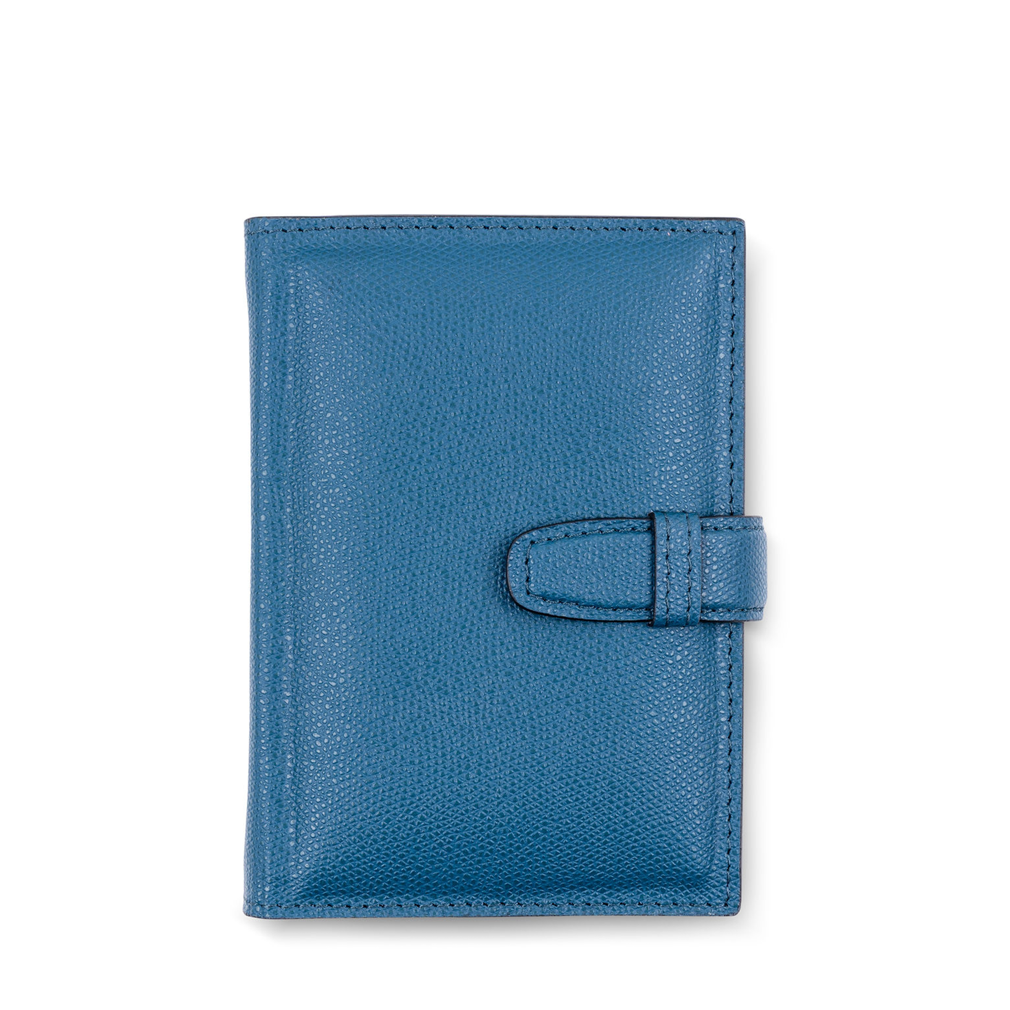 Jolly Leather Playing Card Holder - Petrol Blue Boar