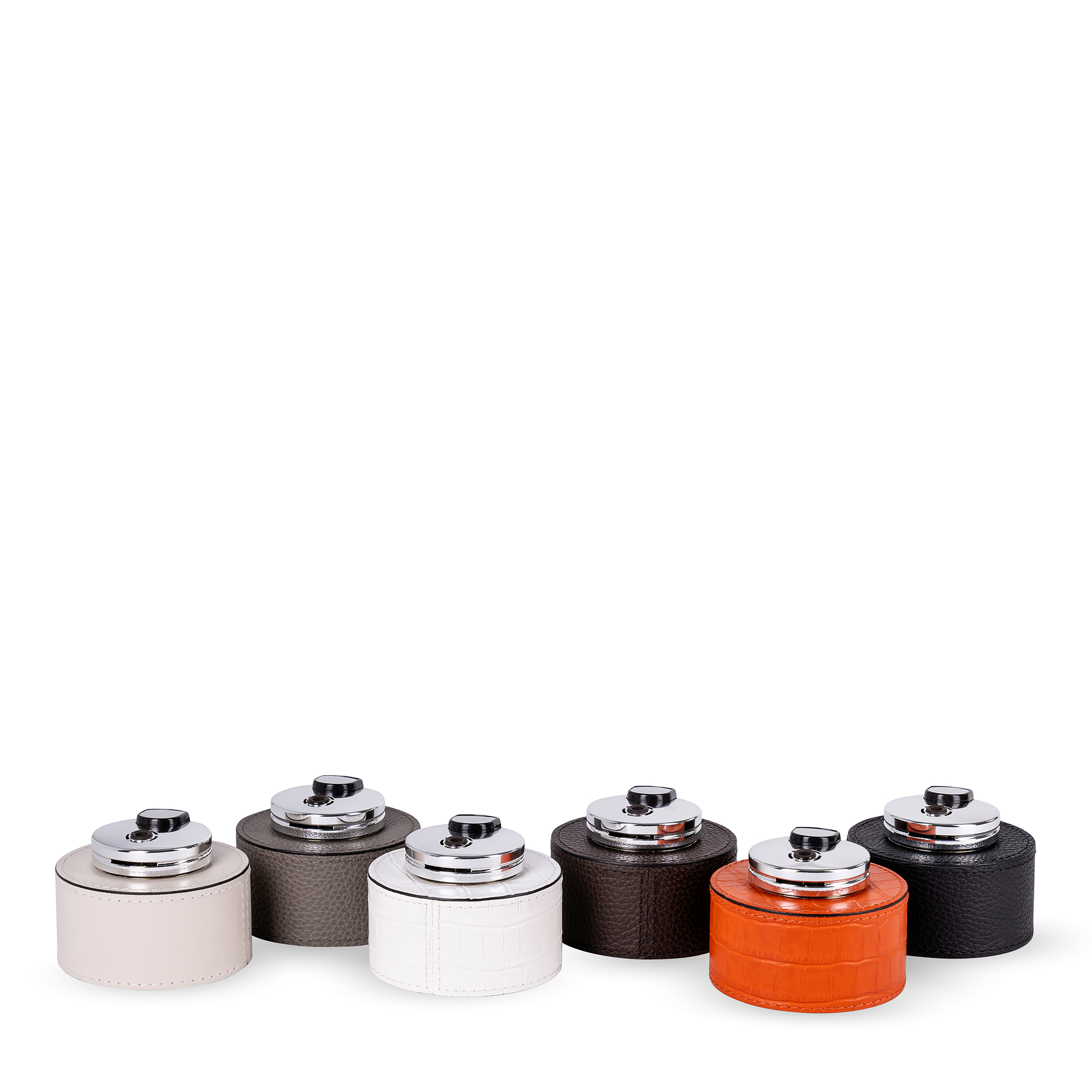 Montego Leather Table Lighter - Moka Deer