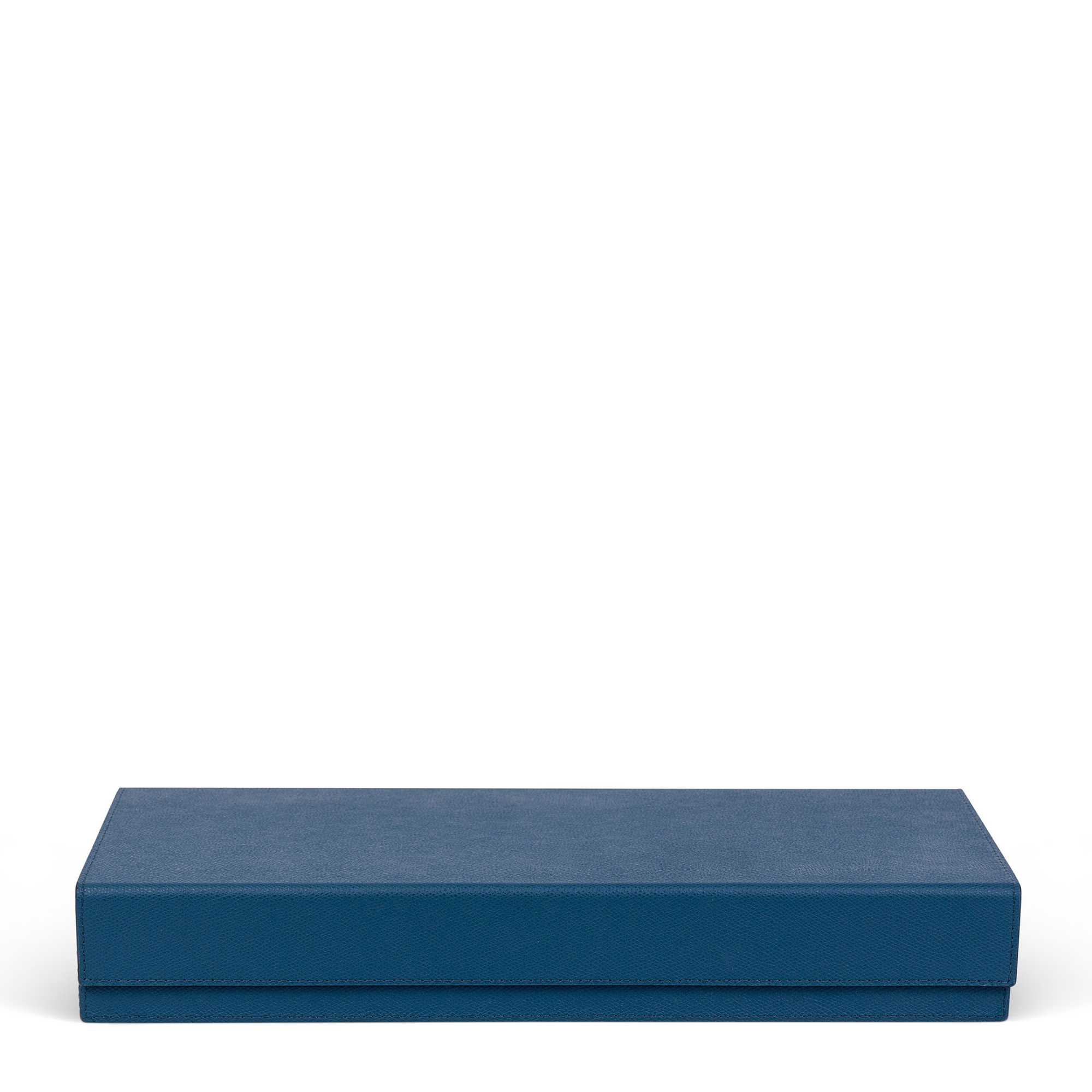 Parma Leather Poker Case - Petrol Blue Boar