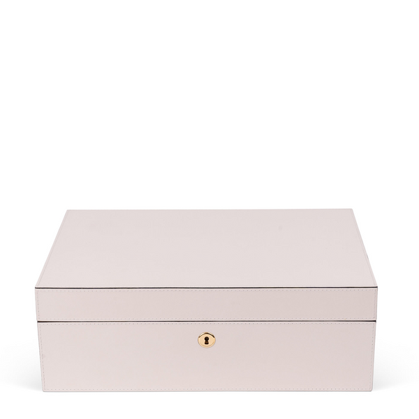 Leather Jewelry Box - Off White Napa