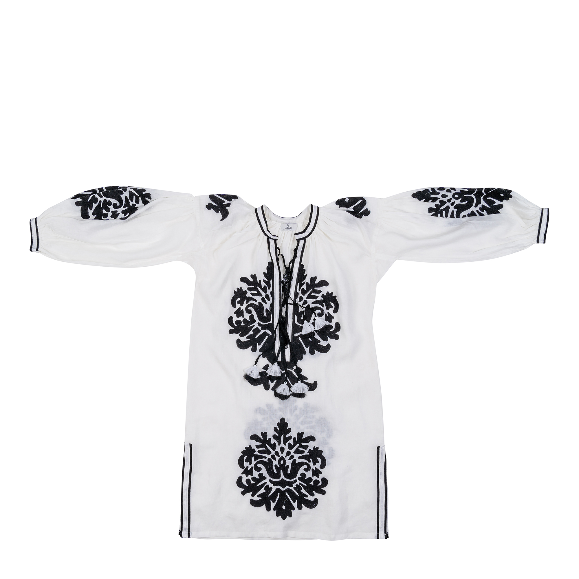 Grayson Dress - White + Black
