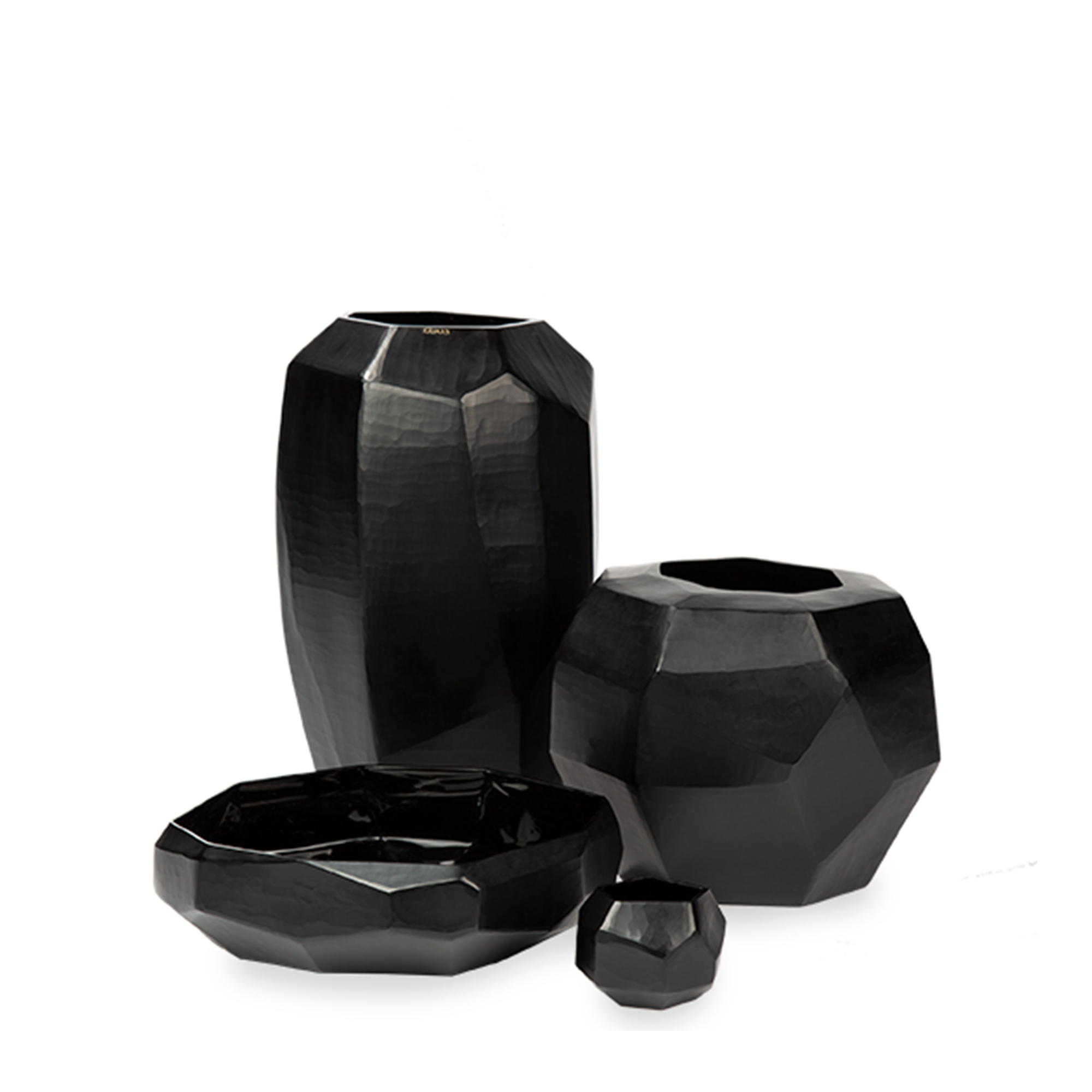 Cubistic Vase Round - Black