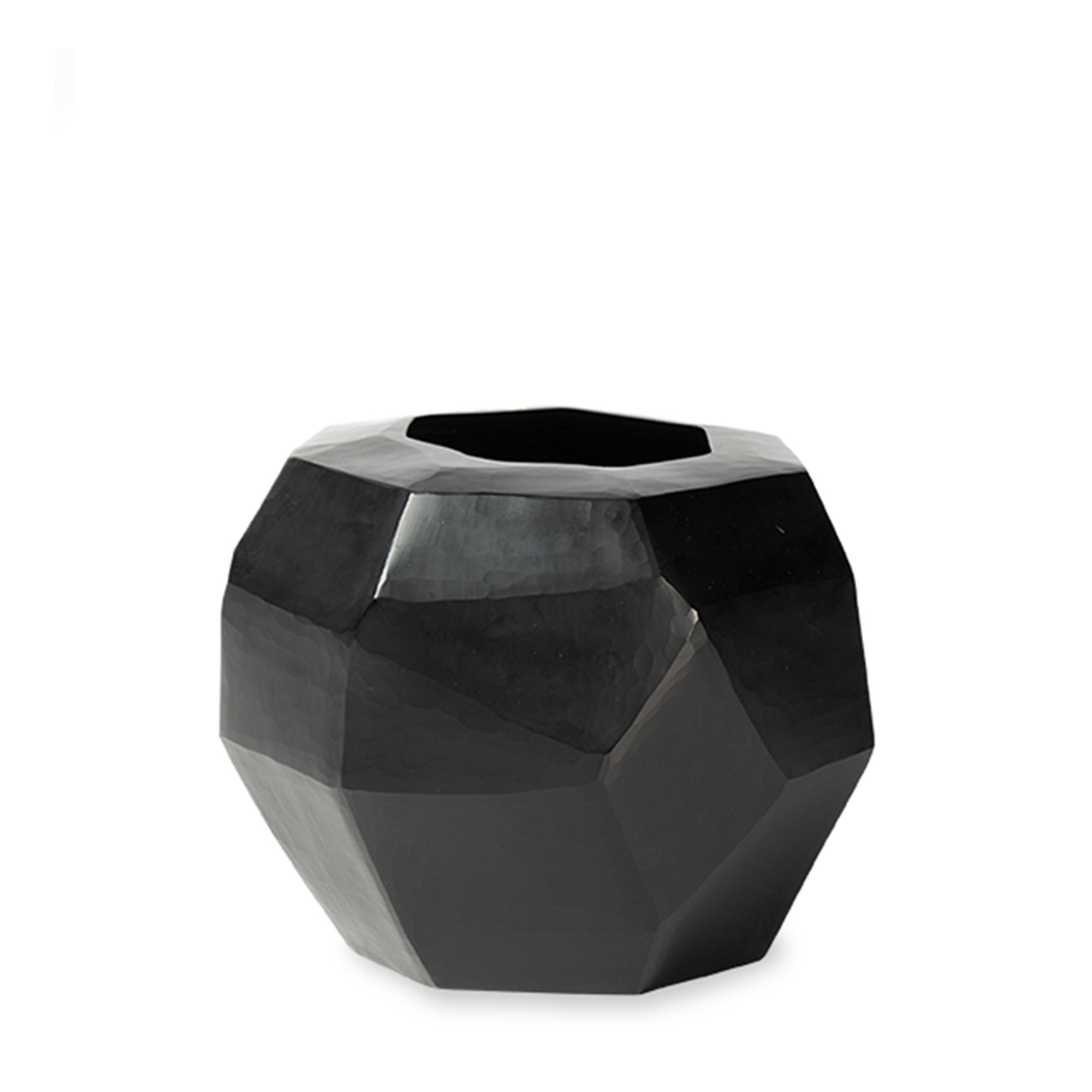 Cubistic Vase Round - Black