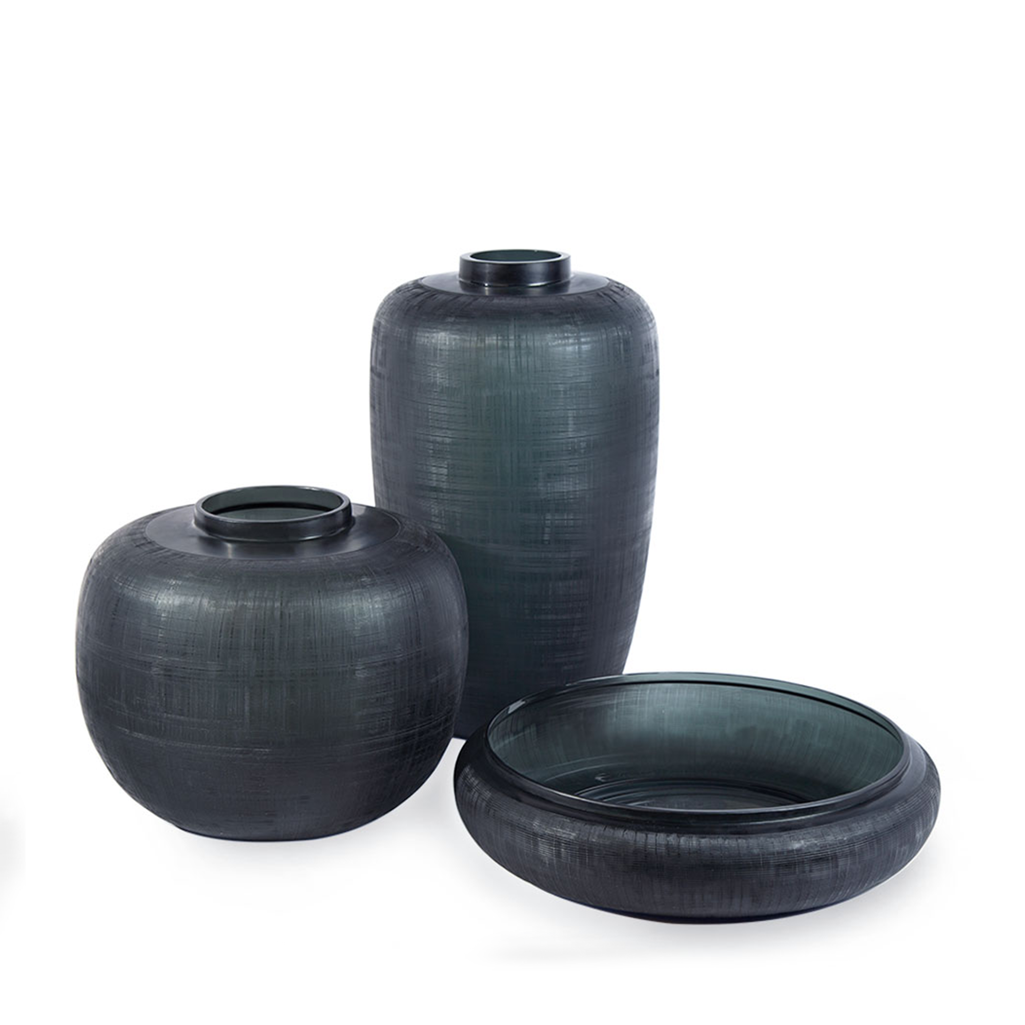 Pinara Vase - Round Dark Indigo
