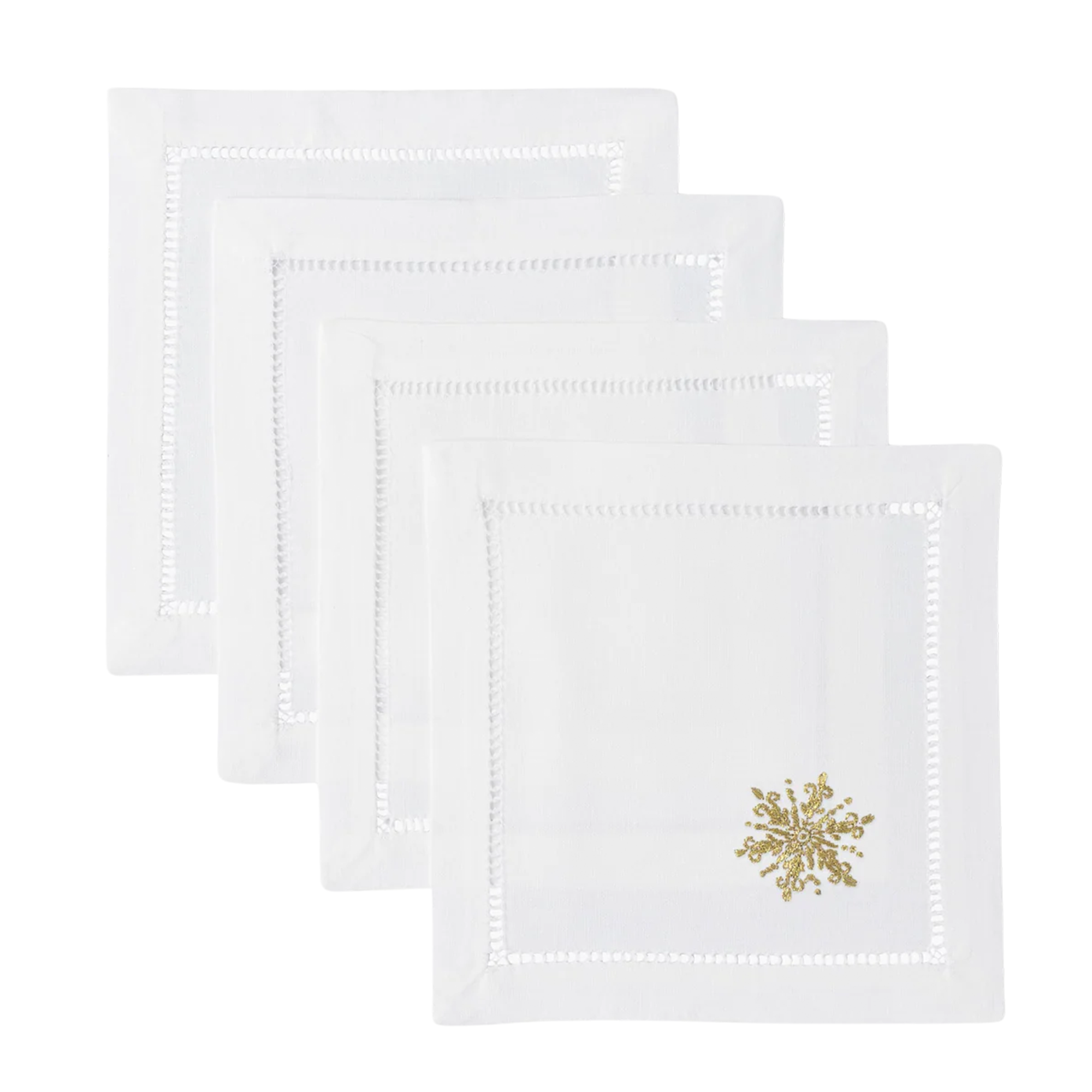Mod Tree Cocktail Napkins - Gold