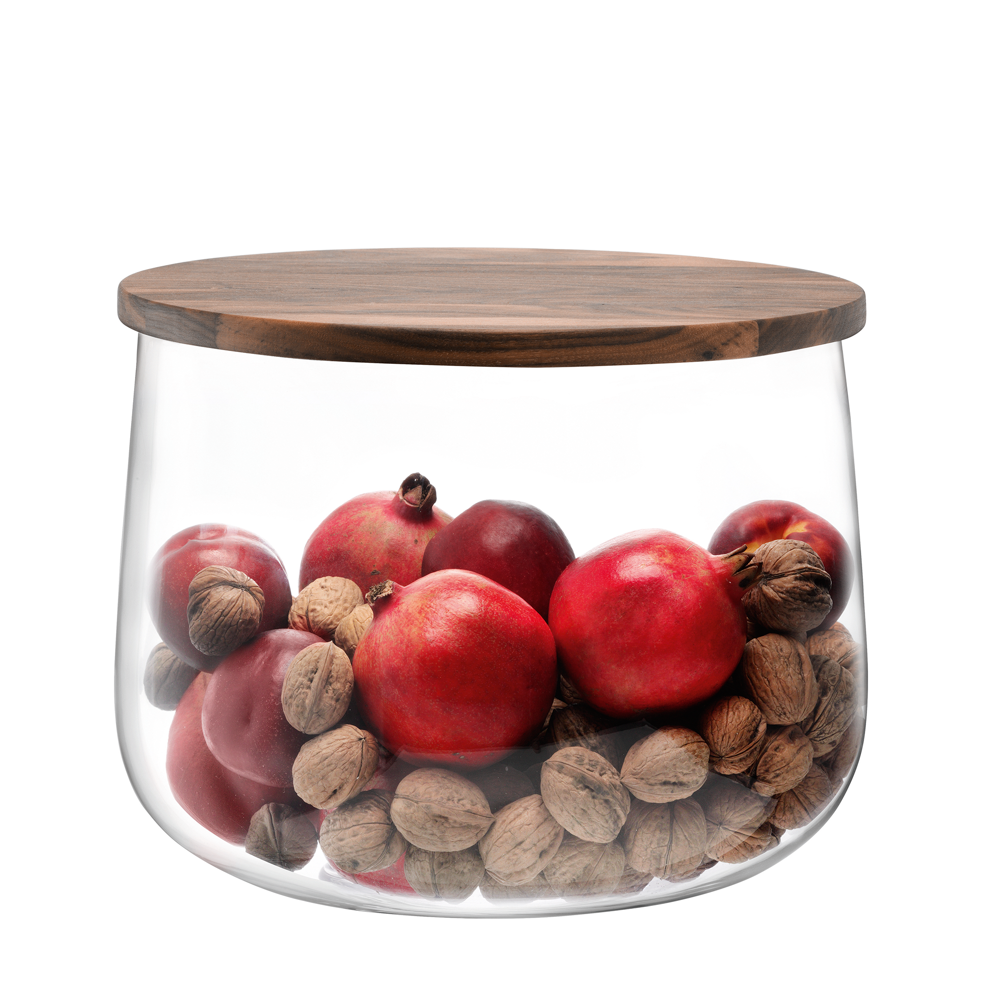 City Bowl Walnut Lid Large