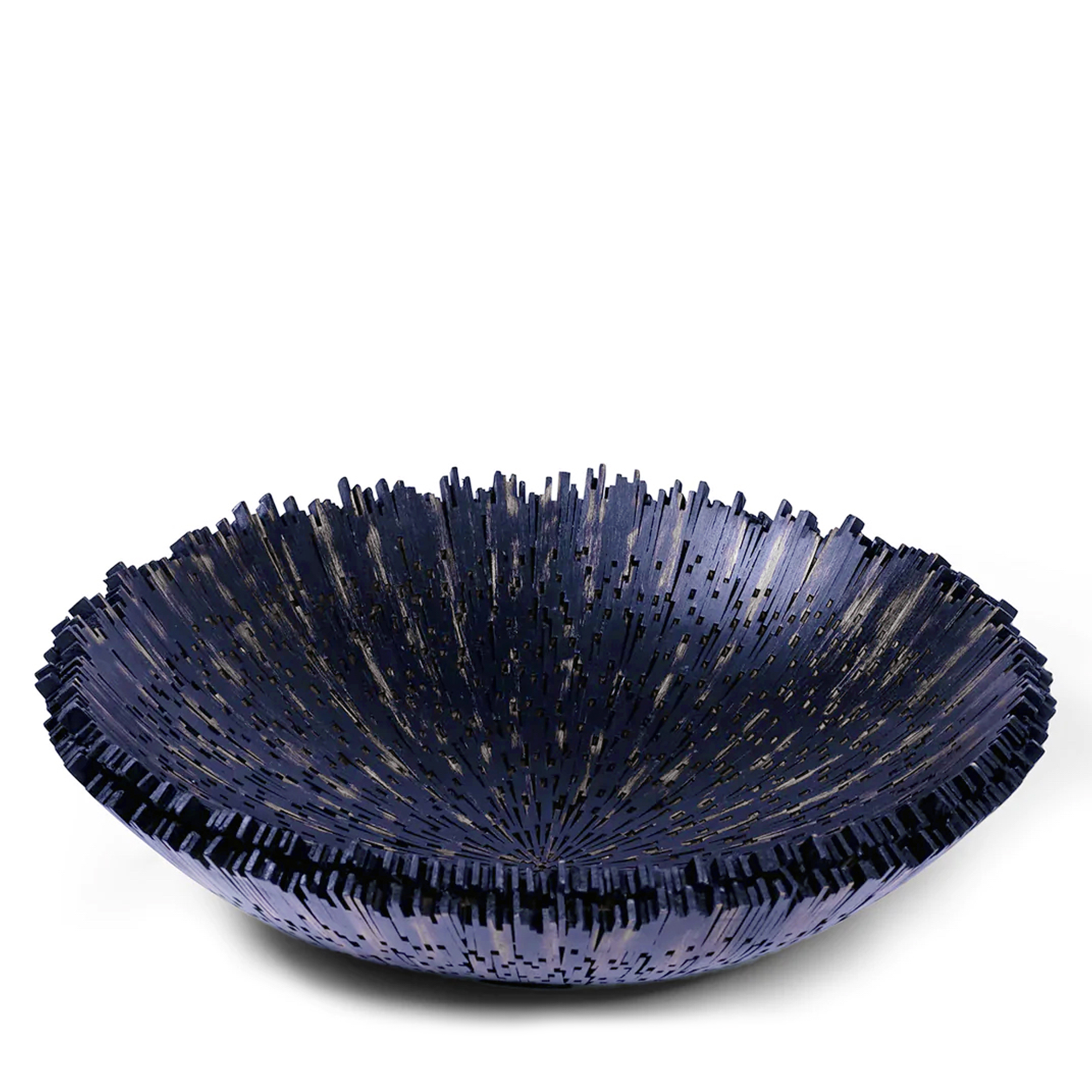 Inspired by the serene beauty of Boracay's beaches, this blue bowl is handcrafted from hundreds of small pieces of mahogany wood, intricately and precisely fitted together. Made by gifted Filipino artisans using wood salvaged from fallen trees. With its soothing color and elegant design, it brings a touch of coastal charm to any table setting.