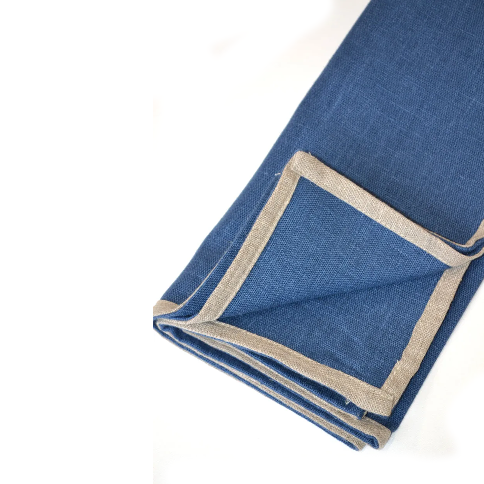 Napkin - Laurel - Cadet Blue + Natural