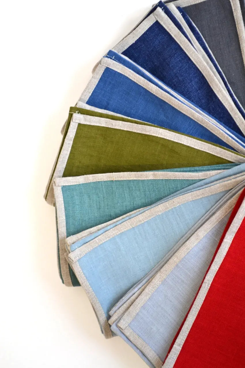 Napkin - Laurel - Echo Blue + Natural