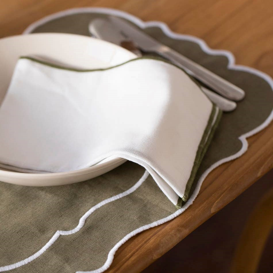 Placemat - Olive Stain Free Linen