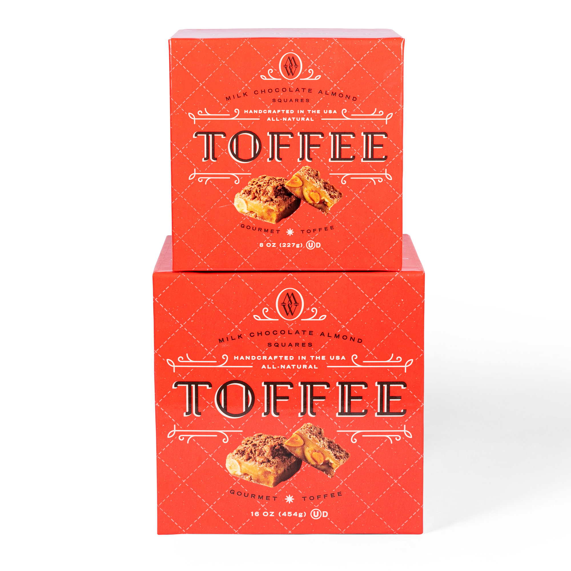 Milk Chocolate Almond Toffee Squares