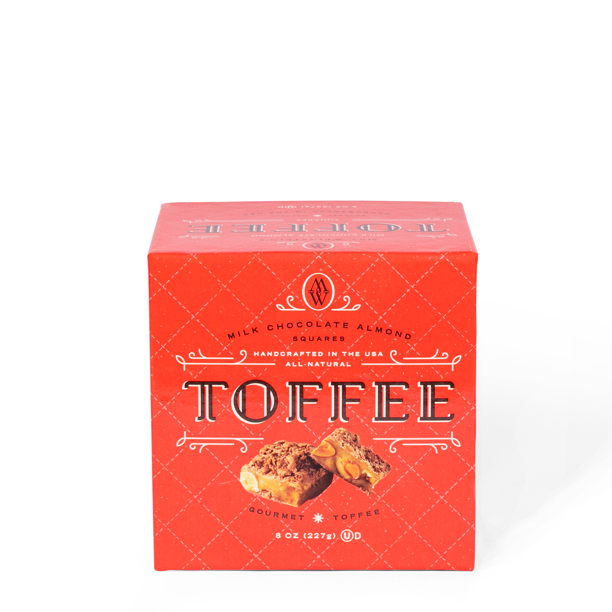 Milk Chocolate Almond Toffee Squares