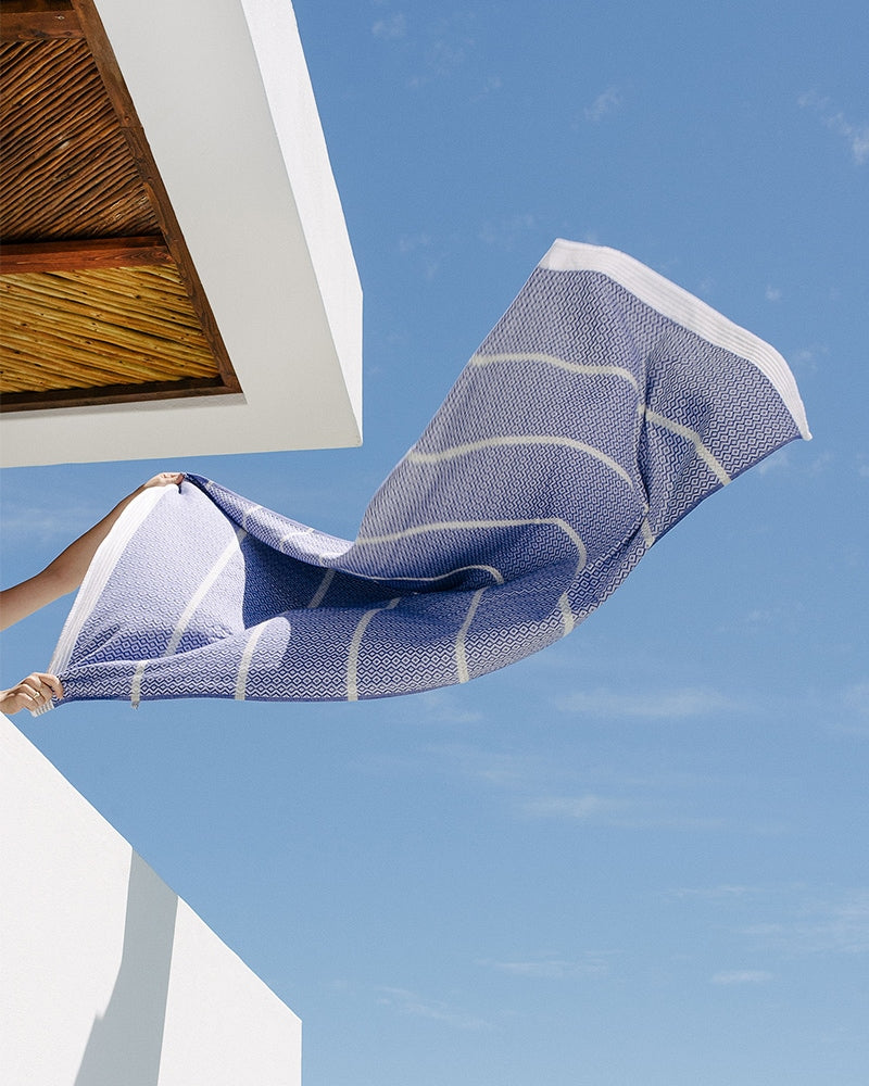 Itawuli Bath Sheet Cotton - Blue Moon