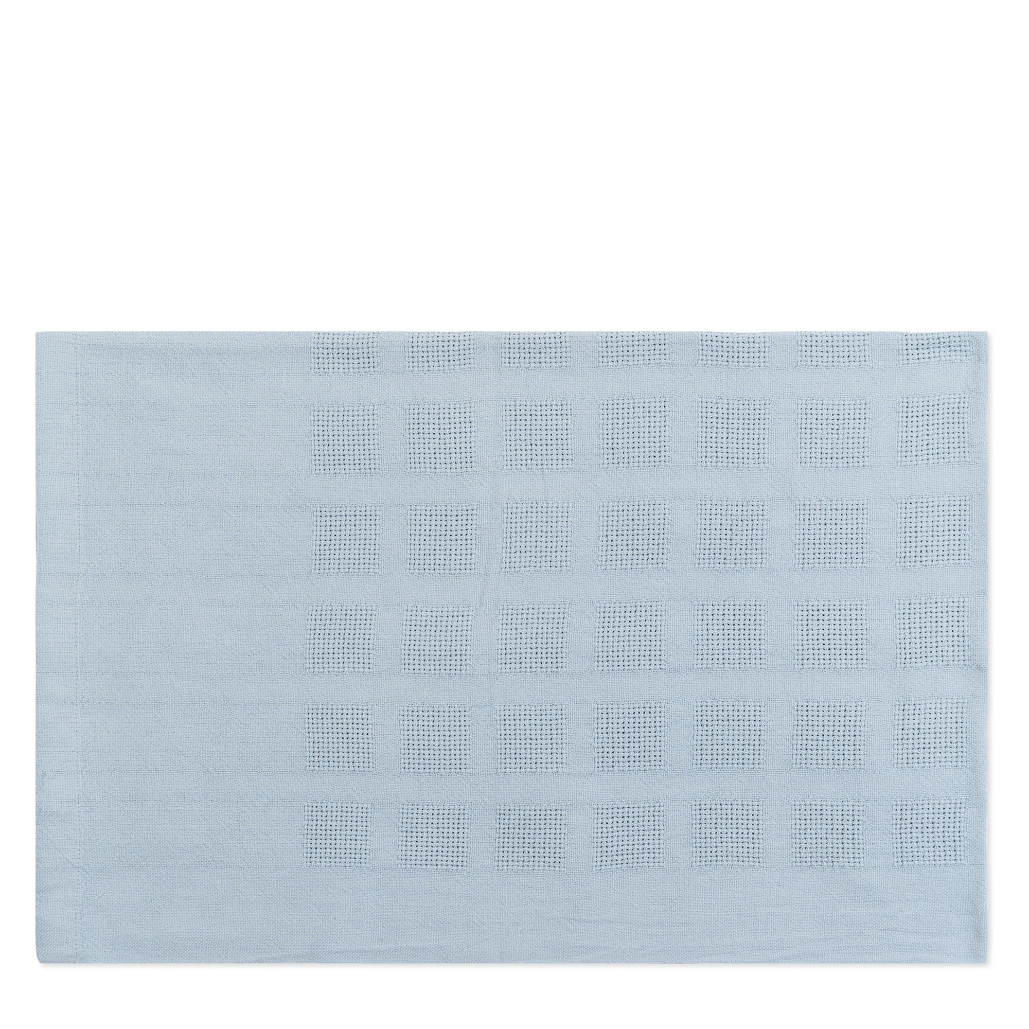 Organic Cot Baby Blanket - Blue Green