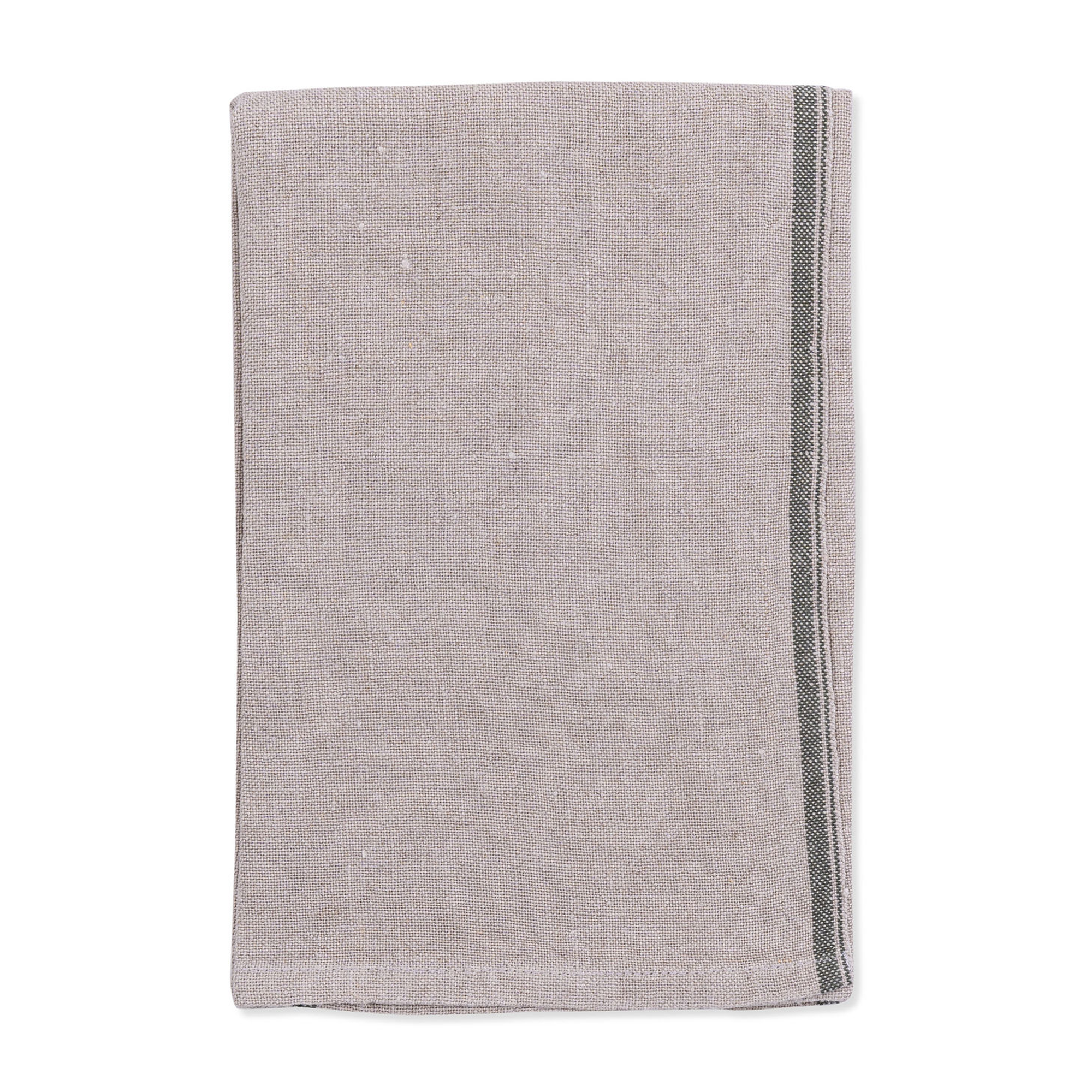 Selvedge Linen Serviette - Urban Olive