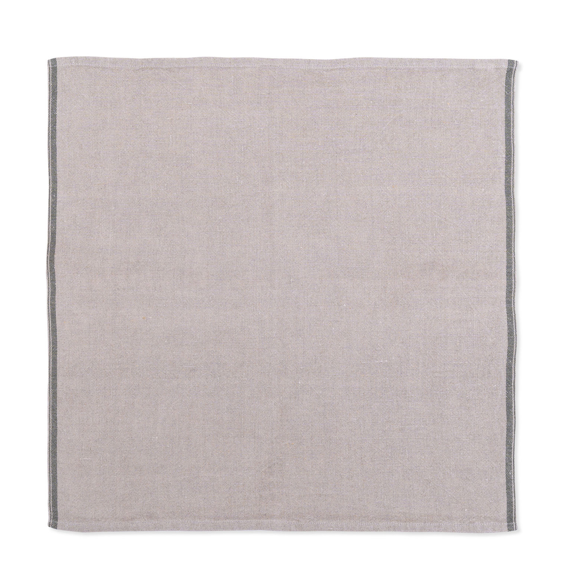 Selvedge Linen Serviette - Urban Olive
