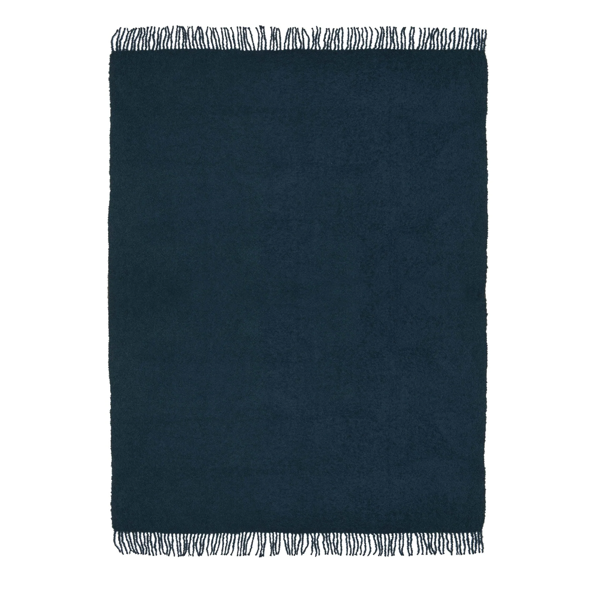 Double Weave Alpaca Bouclé Throw - Capri Blue