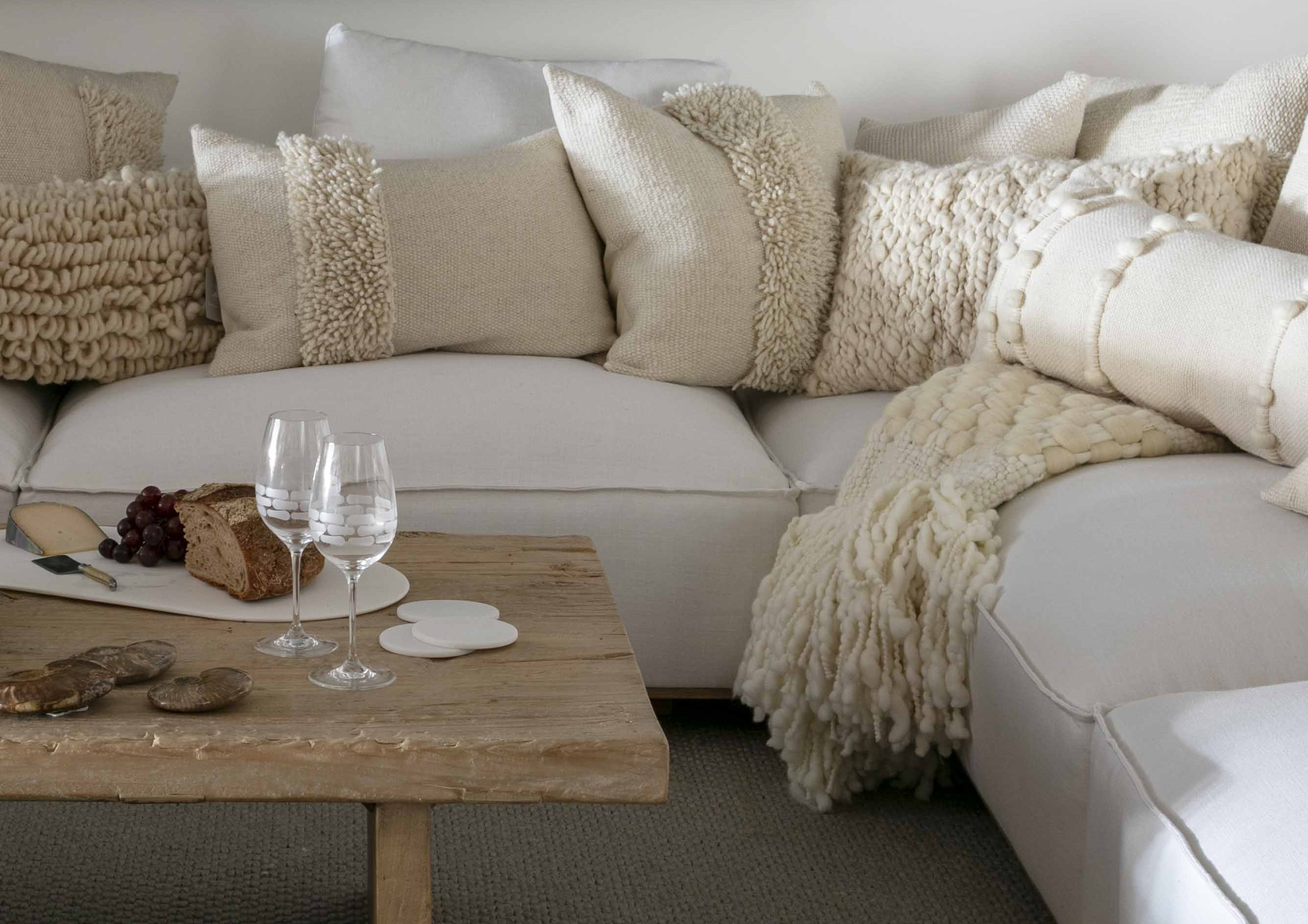 Loma Handwoven Lumbar Pillow - Ivory