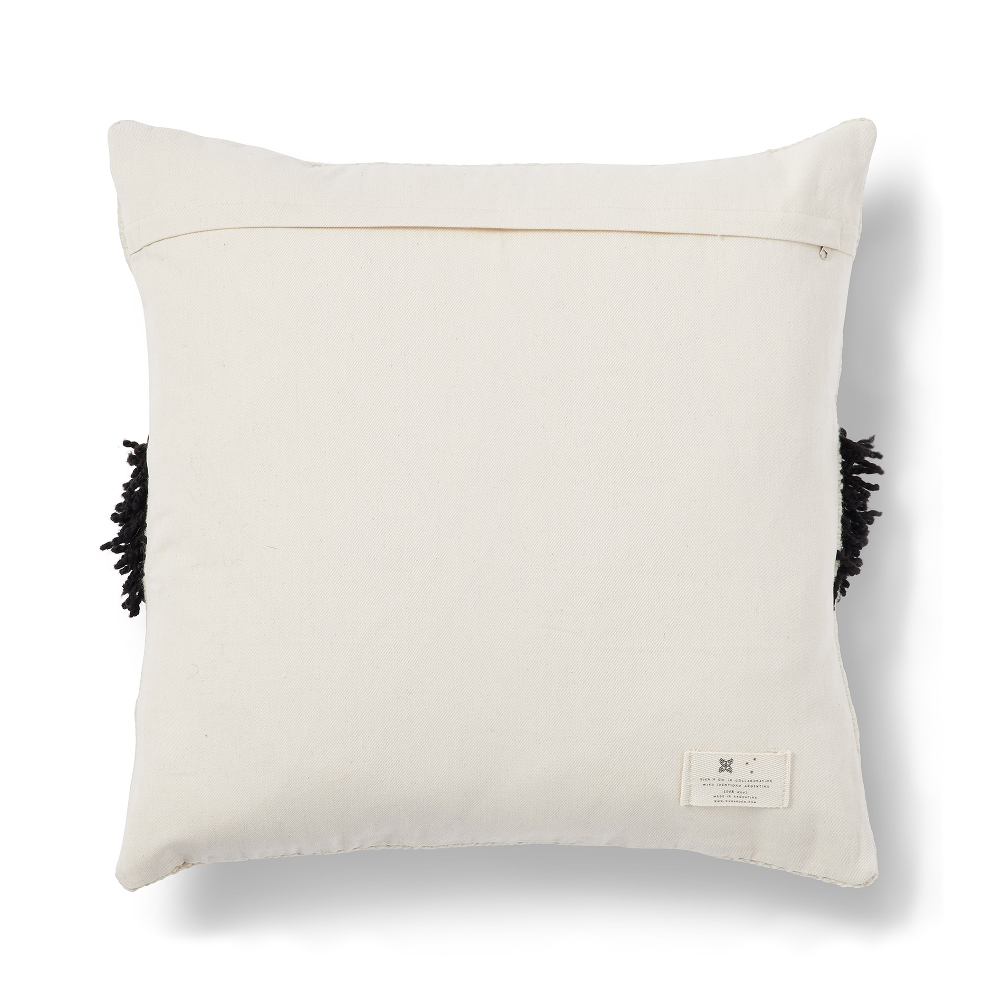 Puna Handwoven Pillow - Black Stripe