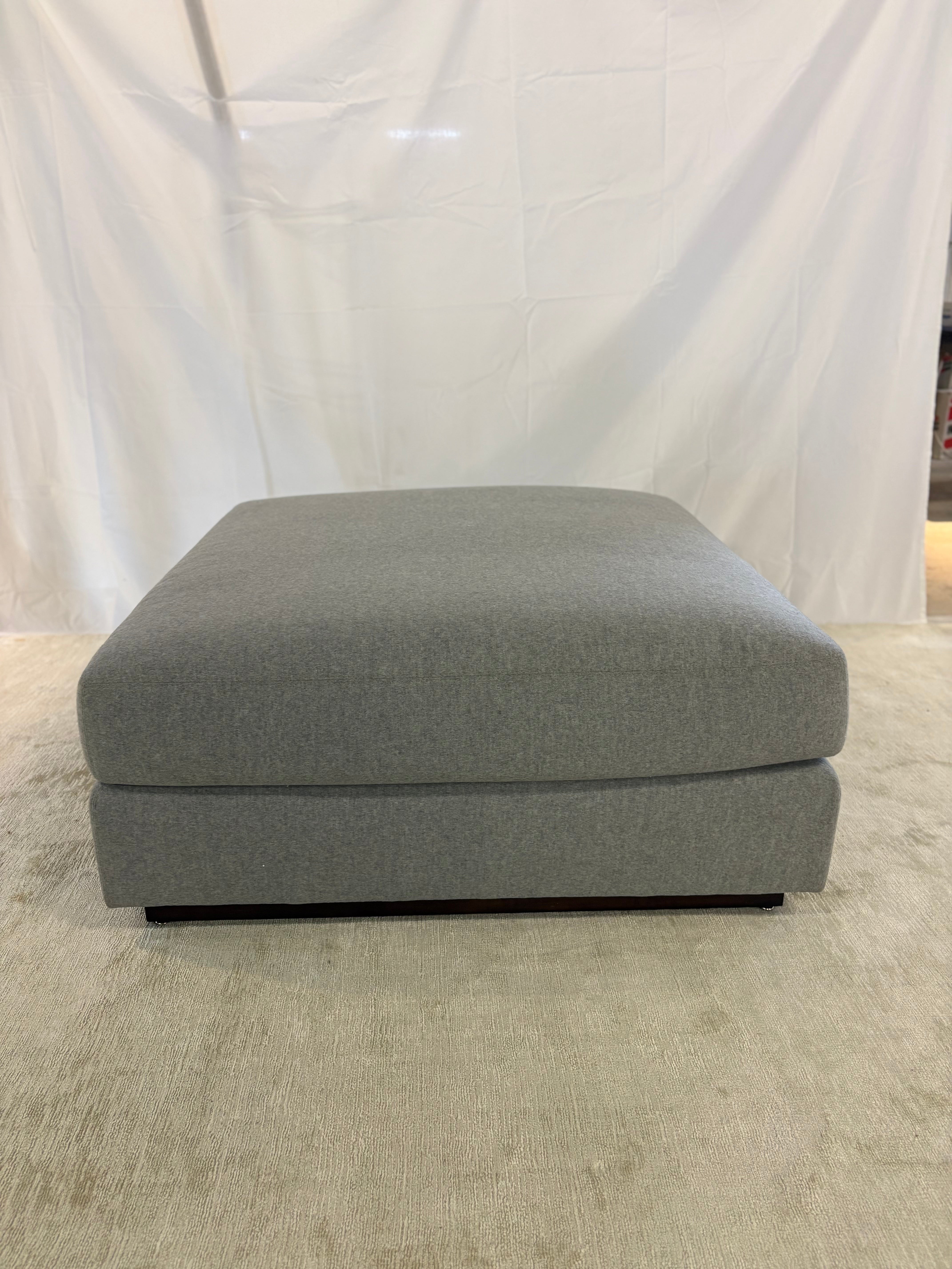 Sofa with Ottoman - Grey